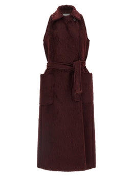 Max Mara Bordeaux Wollmantel