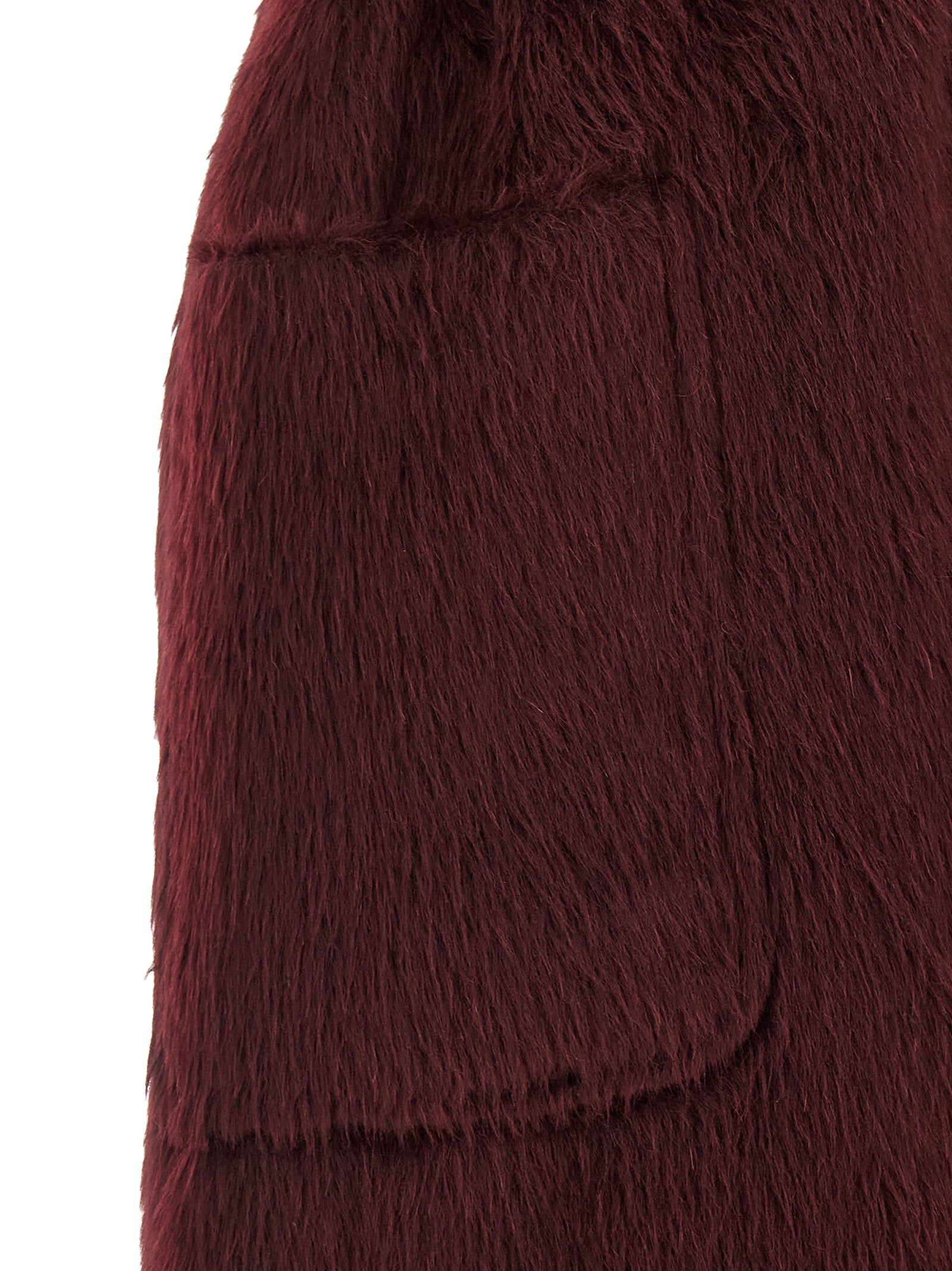 Max Mara Bordeaux Wollmantel