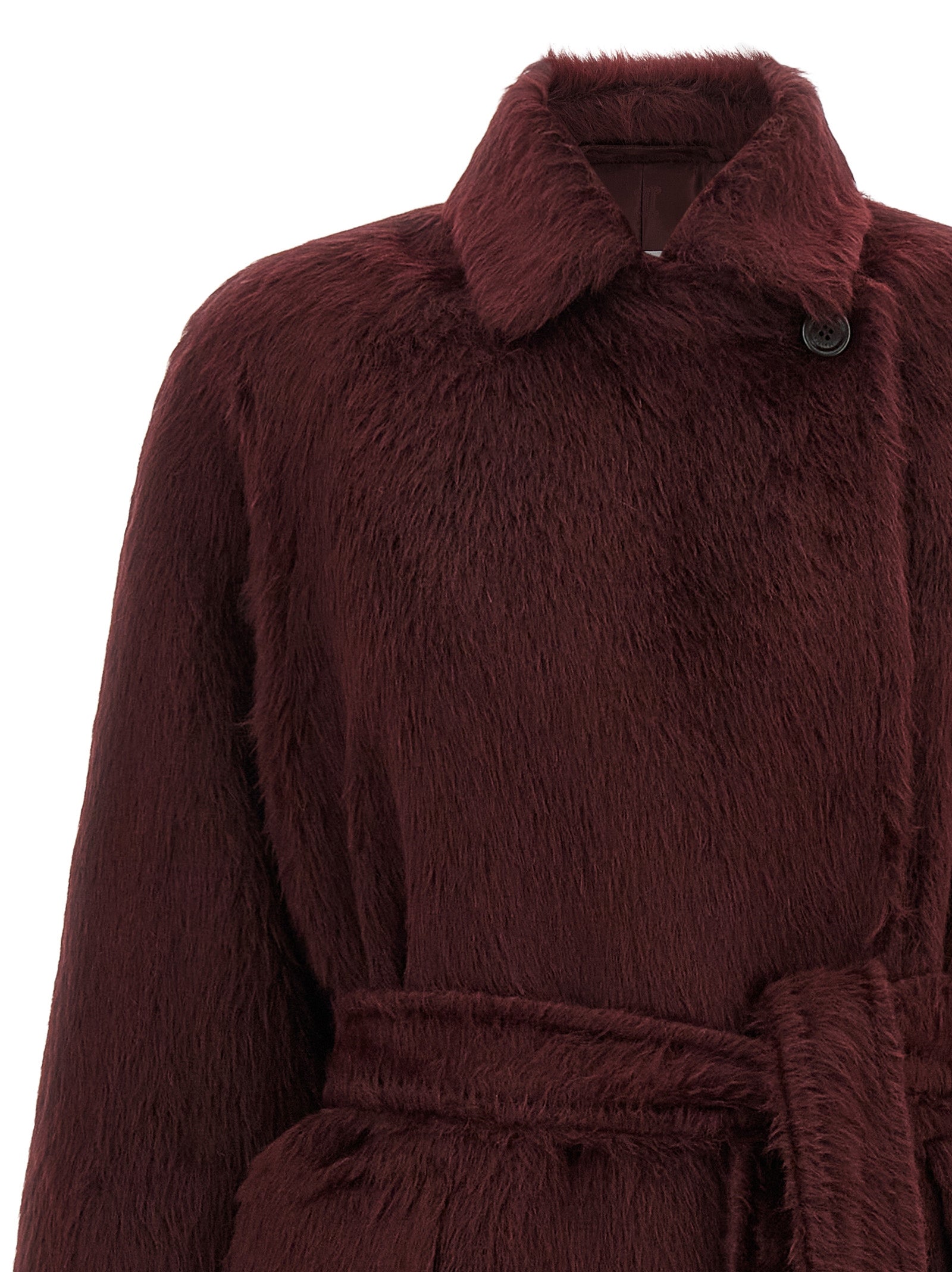 Max Mara Bordeaux Wollmantel