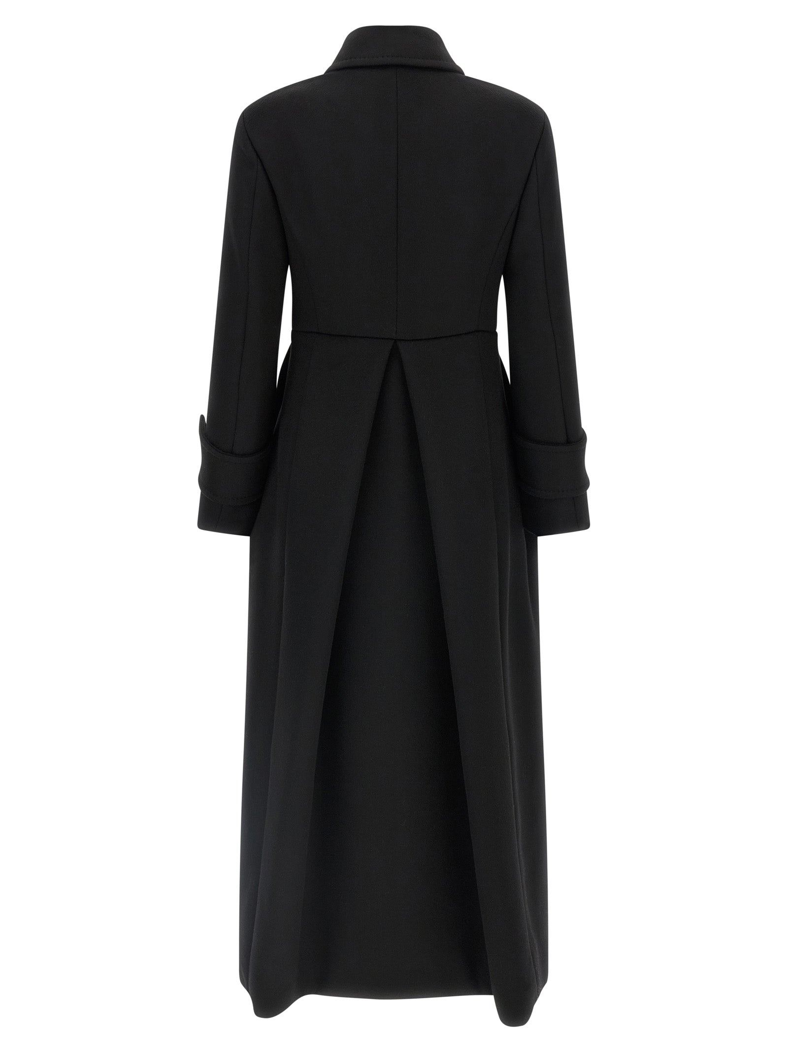 Max Mara Schwarzer Wollmantel