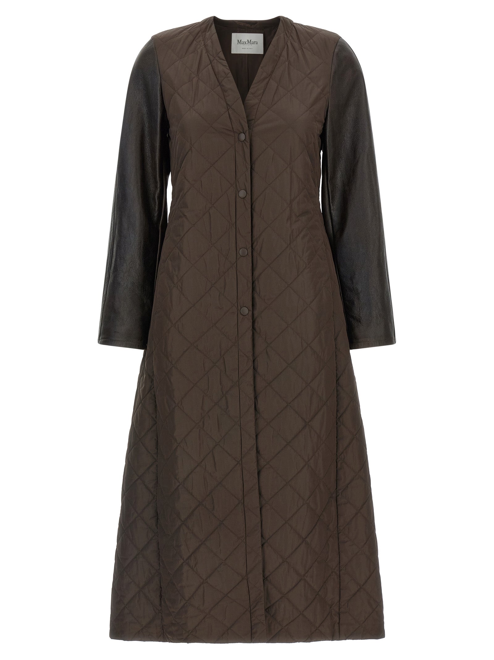 Max Mara Brauner Polyamid-Mantel