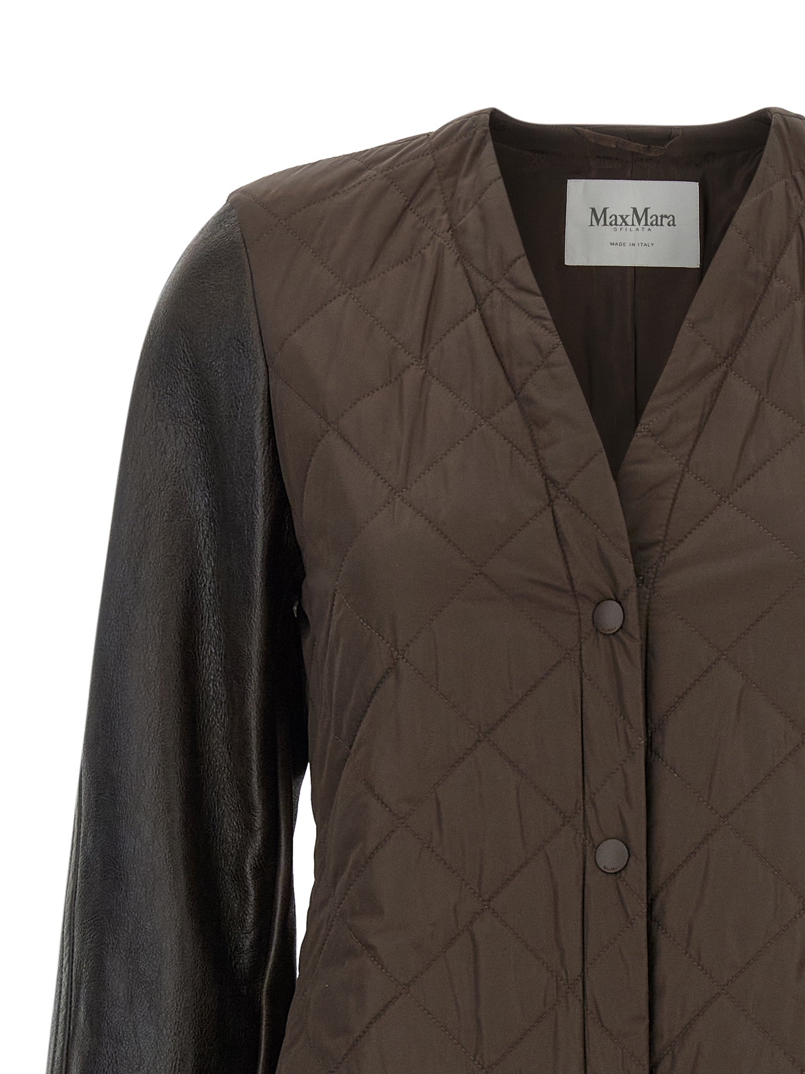 Max Mara Brauner Polyamid-Mantel
