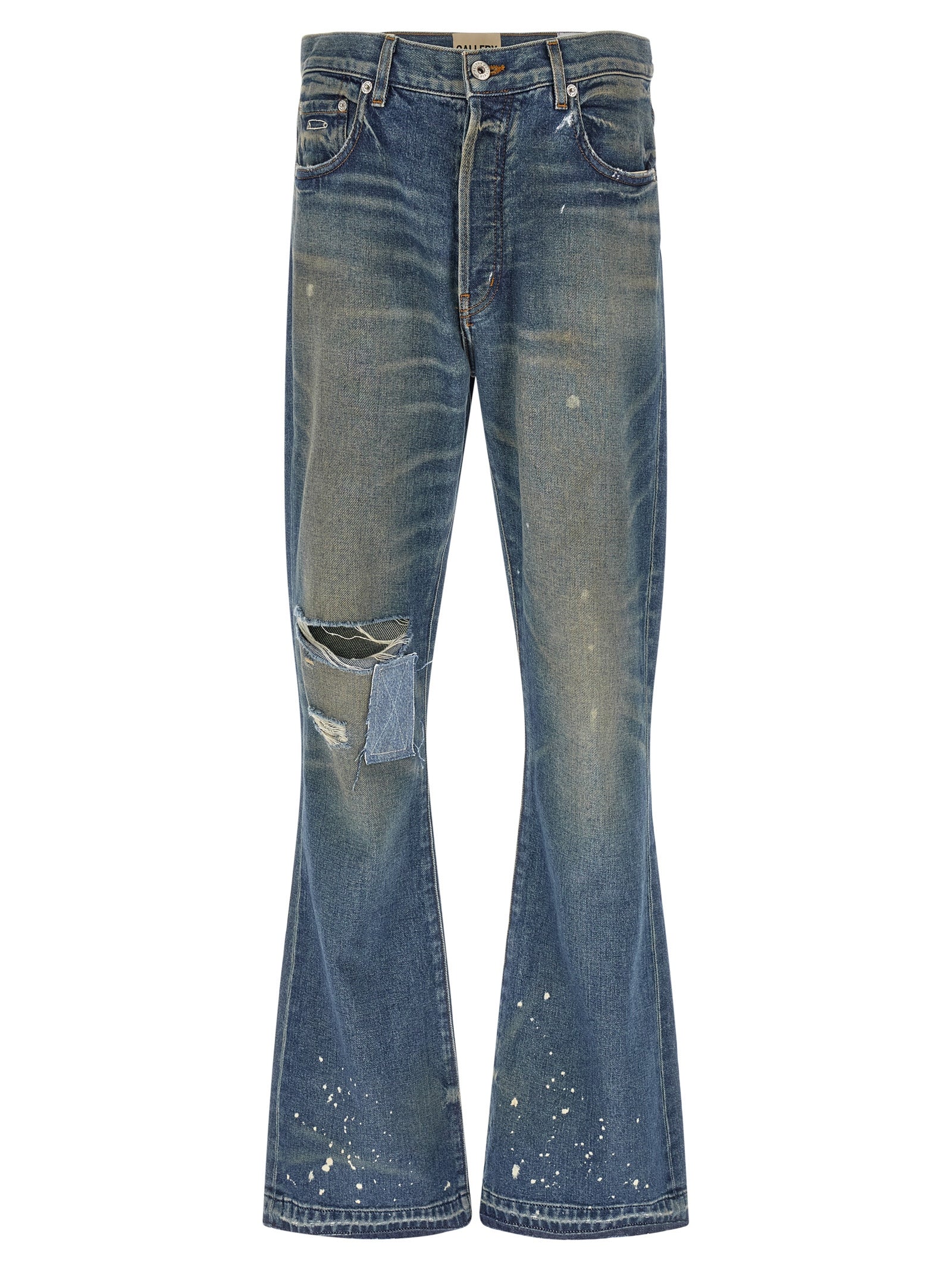GALLERY DEPT. Blaue Baumwoll-Jeans mit ausgestelltem Bein