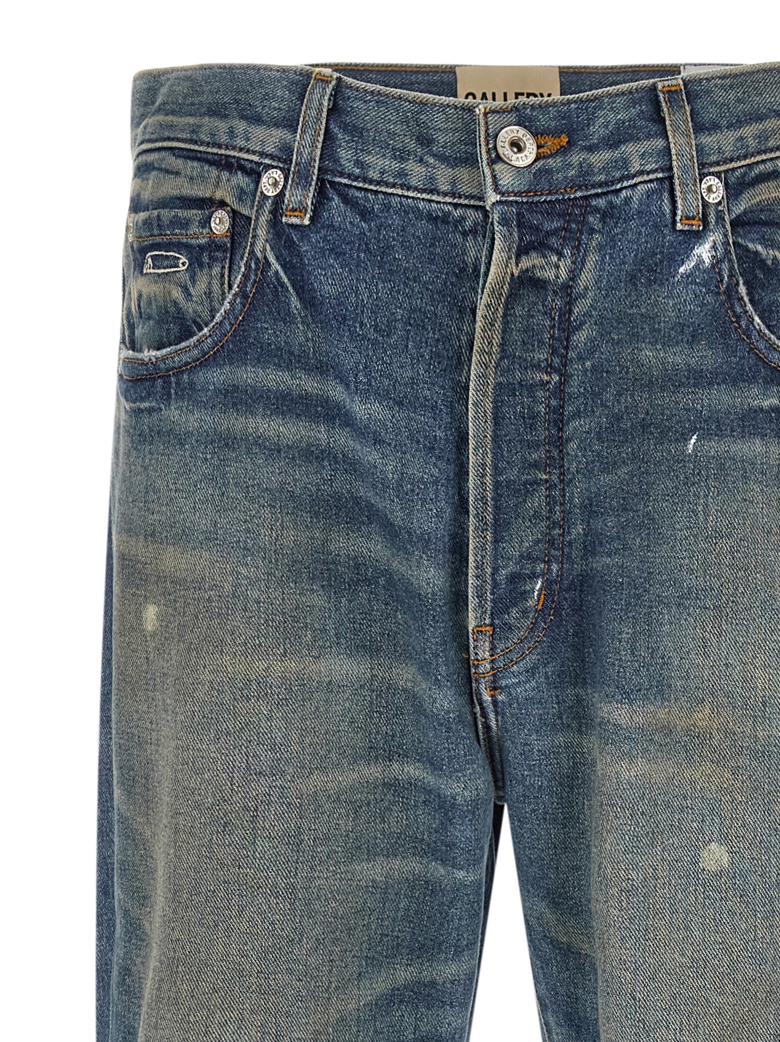 GALLERY DEPT. Blaue Baumwoll-Jeans mit ausgestelltem Bein