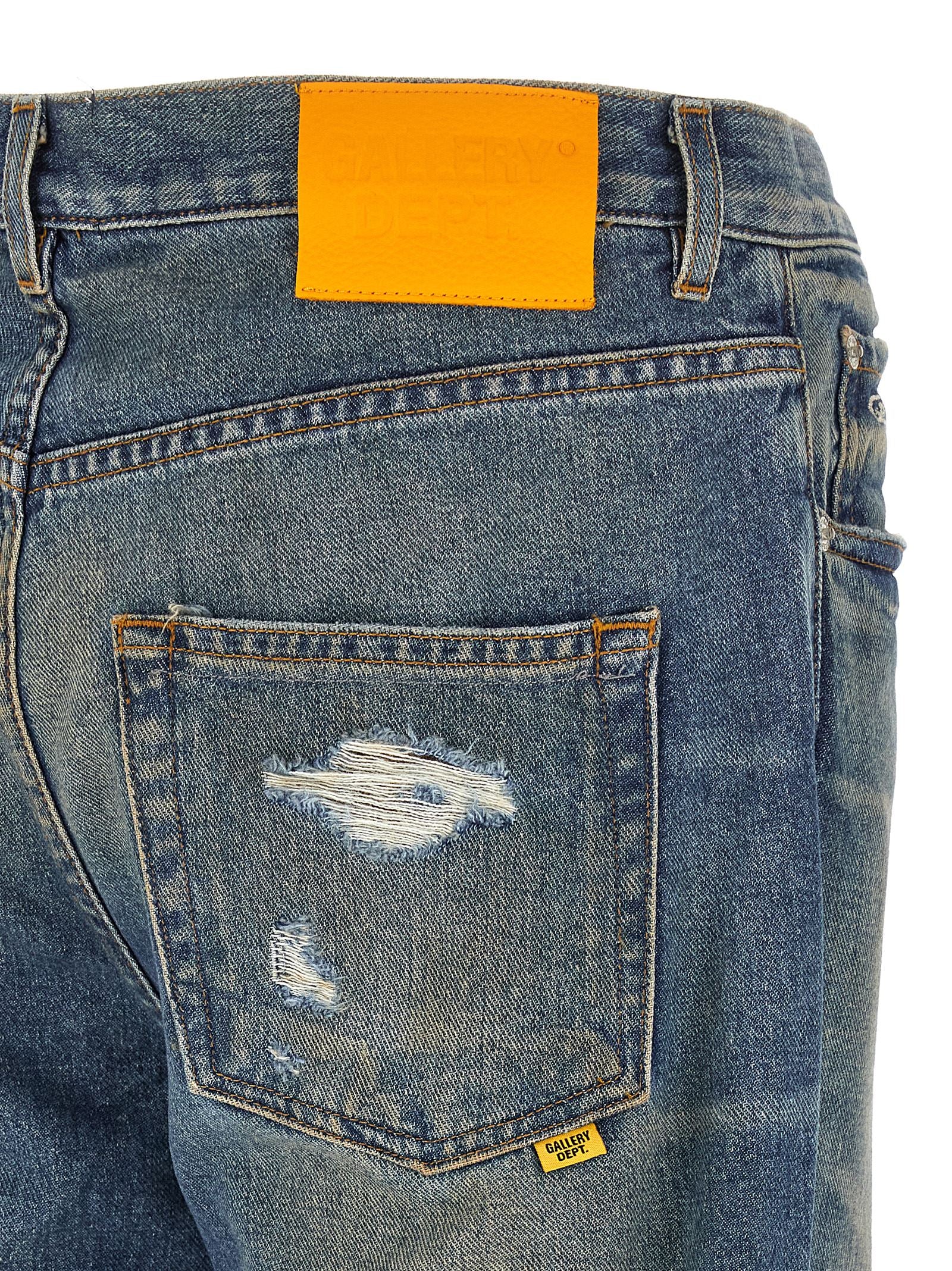 GALLERY DEPT. Blaue Baumwoll-Jeans mit ausgestelltem Bein