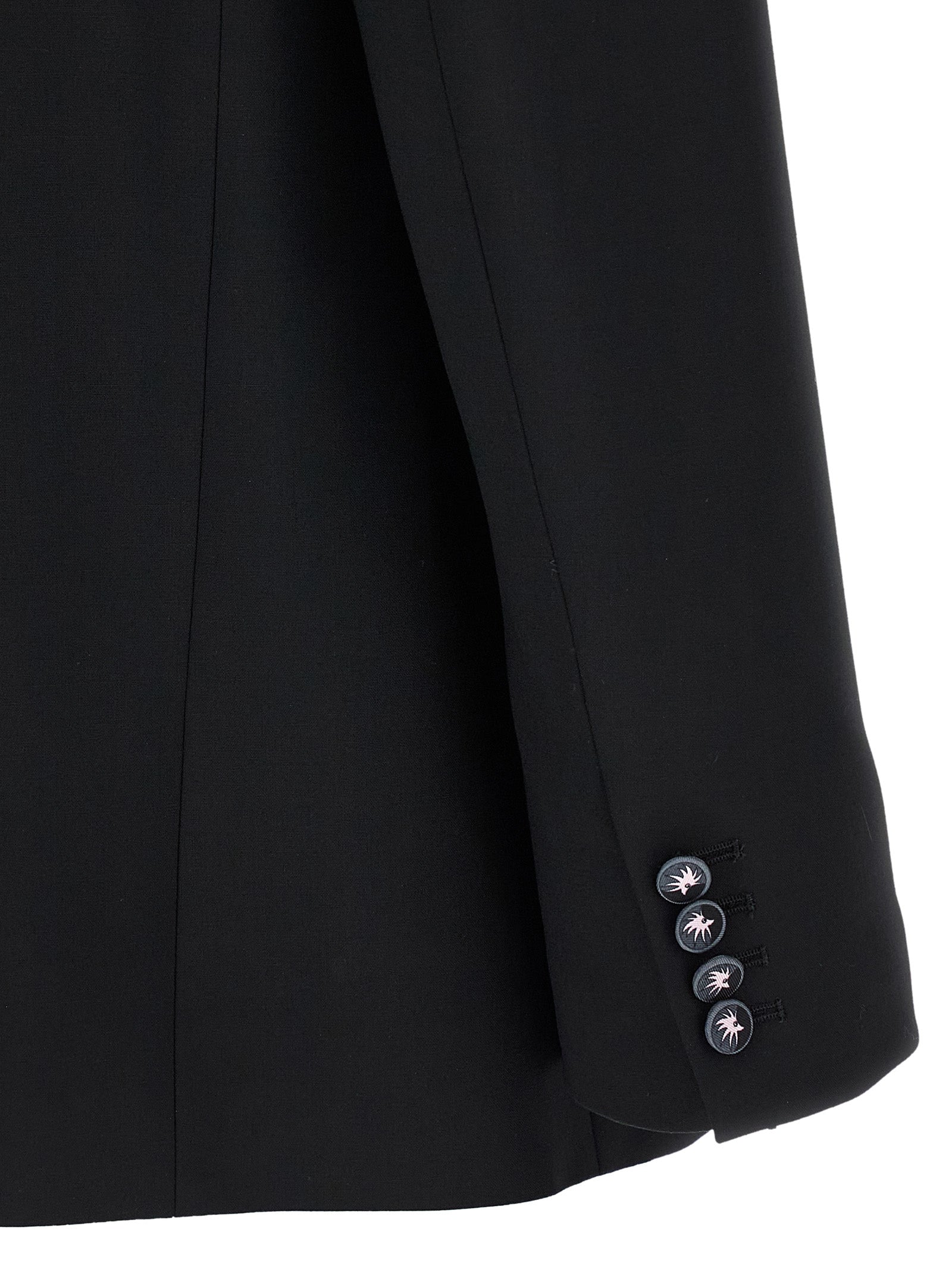Emilio Pucci Schwarzer Blazer aus reiner Schurwolle