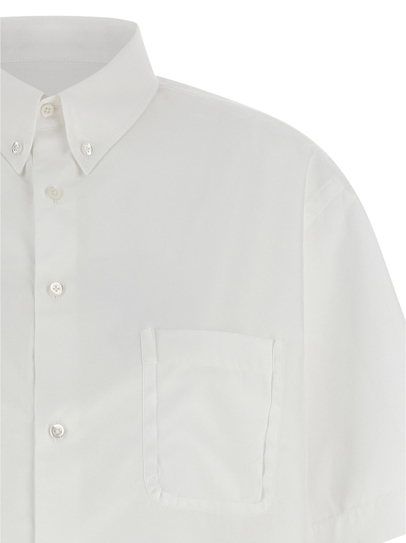 Maison Margiela Weiße Baumwollbluse