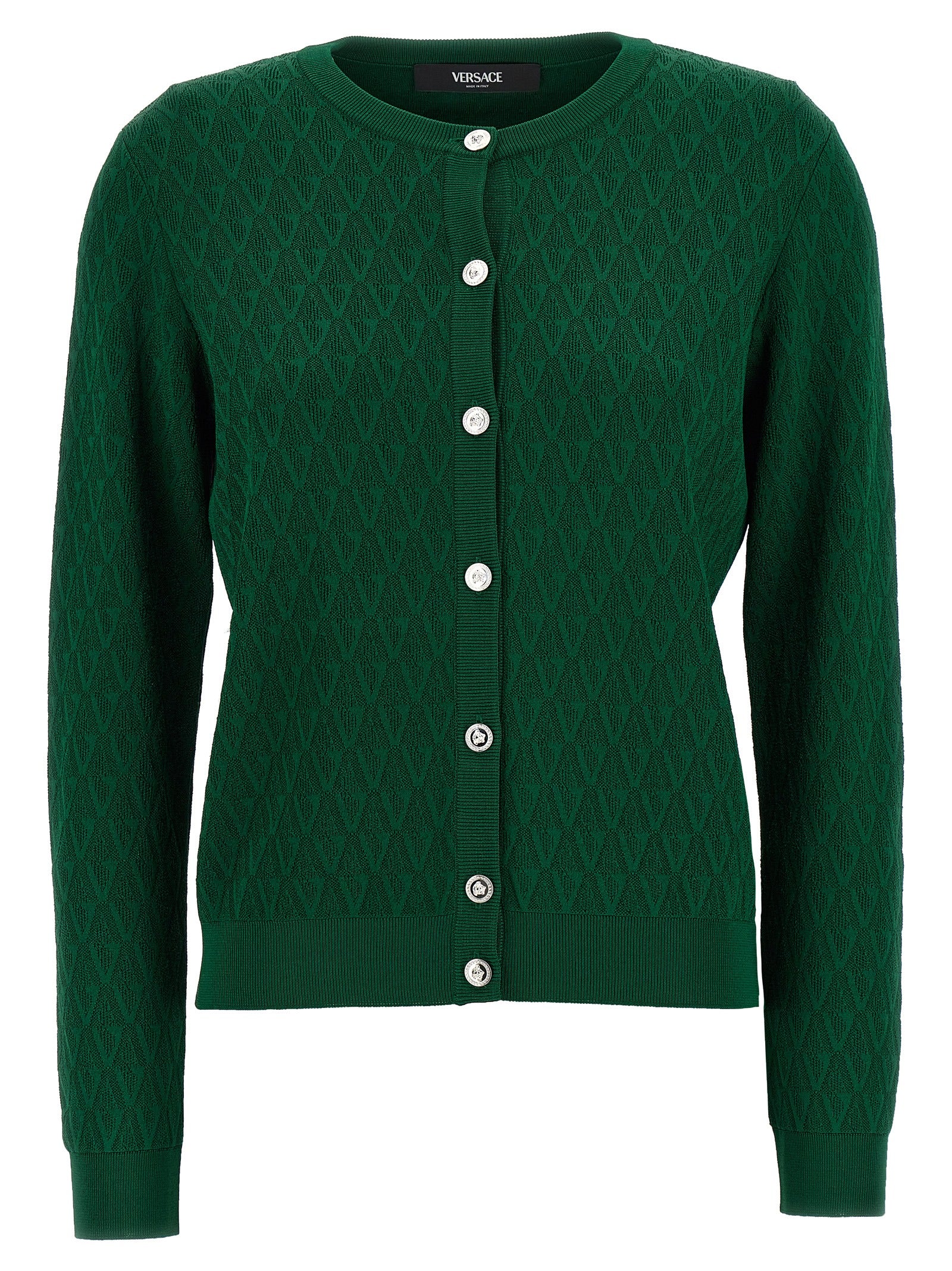Versace Zweifarbige Viskose-Strickjacke