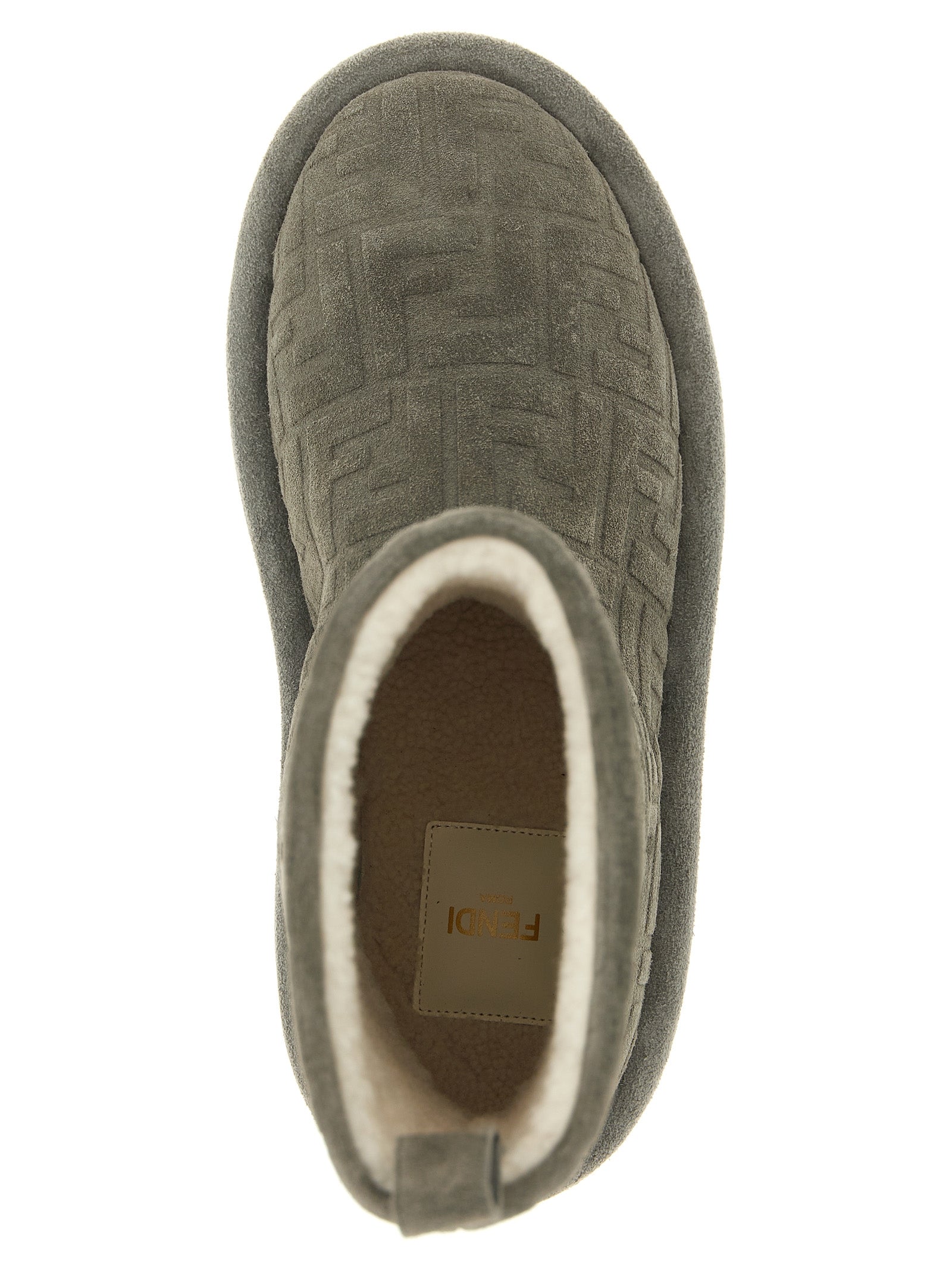 Fendi Graue Stiefeletten aus Kalbsleder