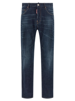 Dsquared² Blaue Jeans aus Baumwolle im geraden Schnitt