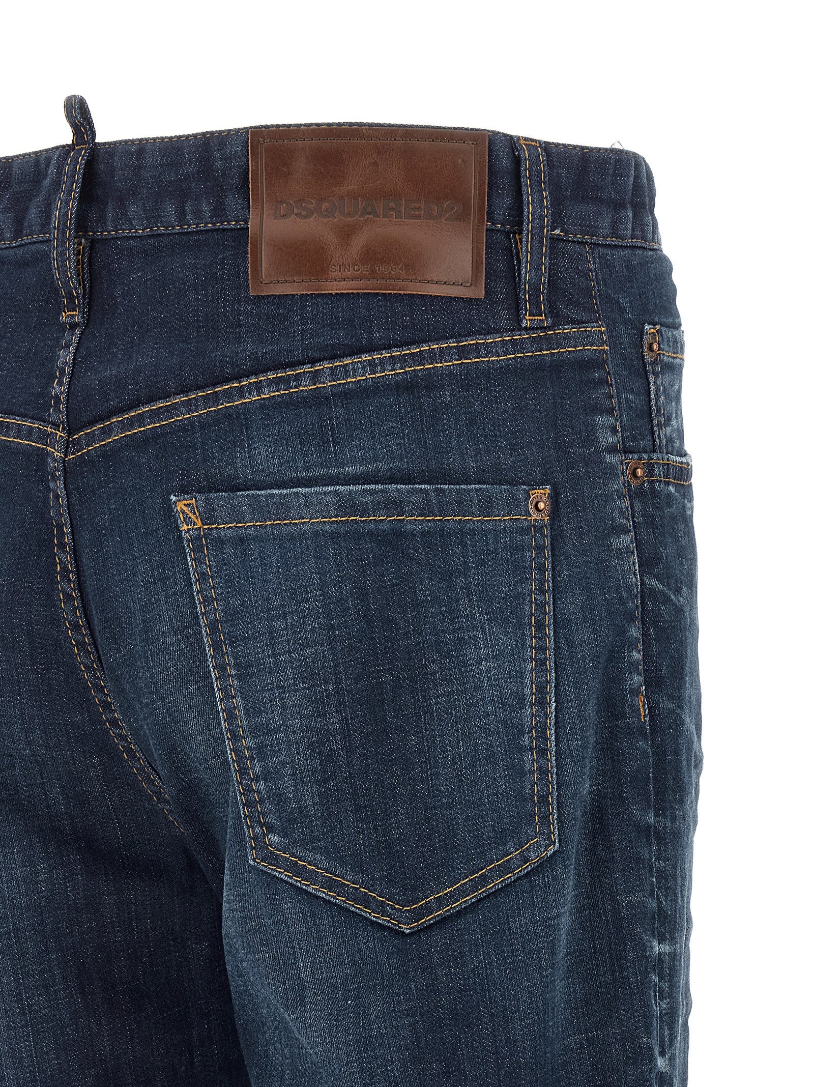 Dsquared² Blaue Jeans aus Baumwolle im geraden Schnitt