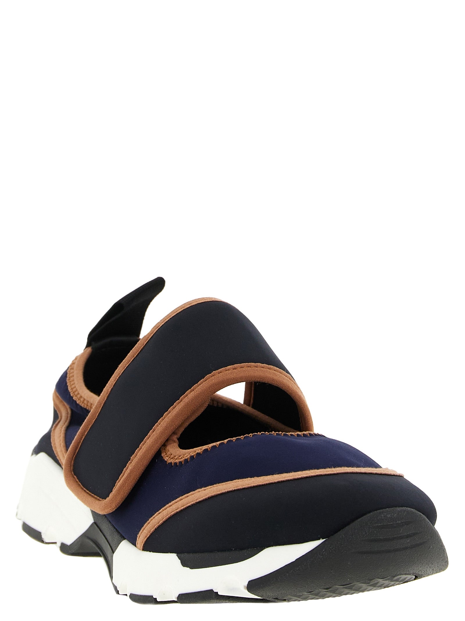 Marni Blaue Kalbsleder Bos Taurus Athletic Sneaker