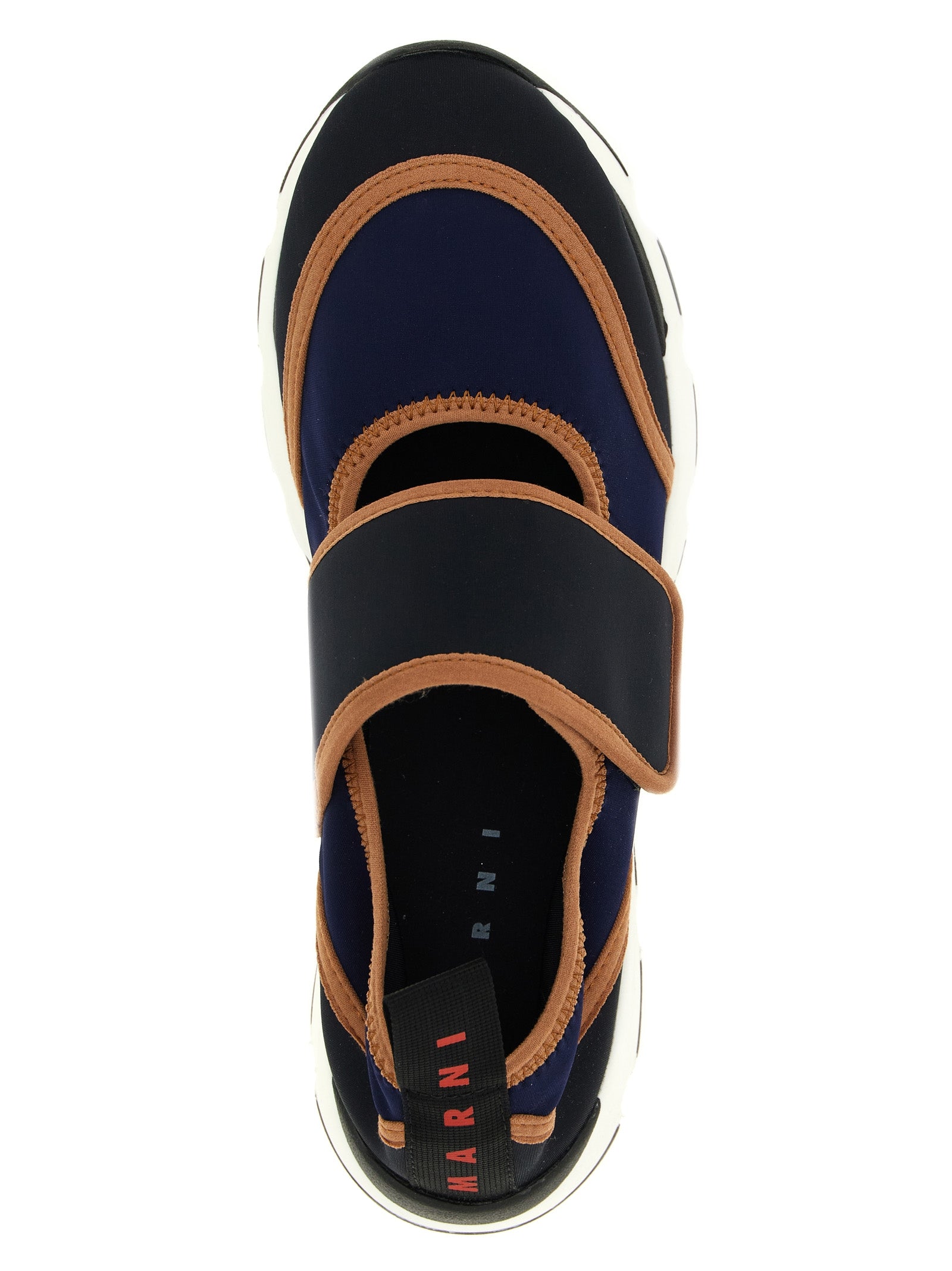 Marni Blaue Kalbsleder Bos Taurus Athletic Sneaker