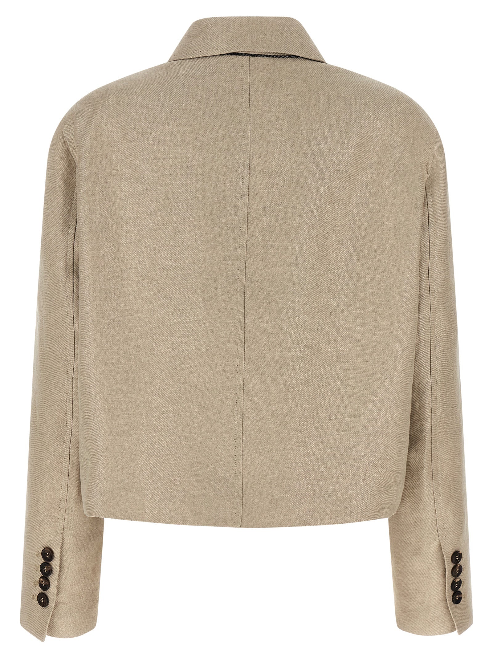 Brunello Cucinelli Beige Leinenblazer