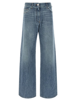 Versace Blaue Baumwoll-Boyfriend-Jeans
