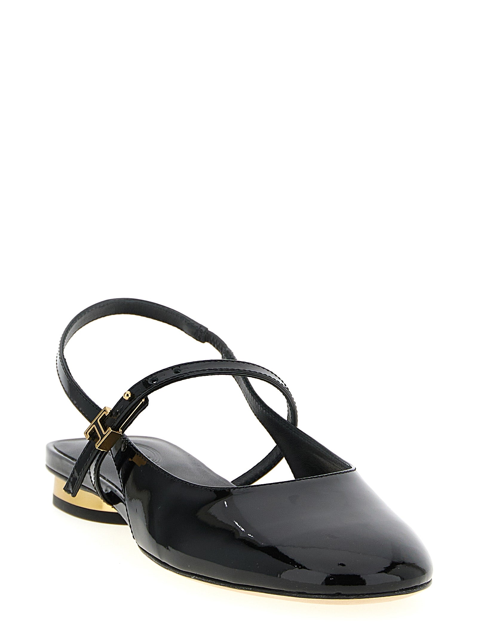 Tod's Schwarze Ballerinas aus Kalbsleder
