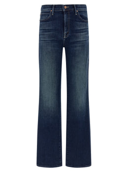 Mother Denim Blaue Jeans aus Baumwolle im geraden Schnitt