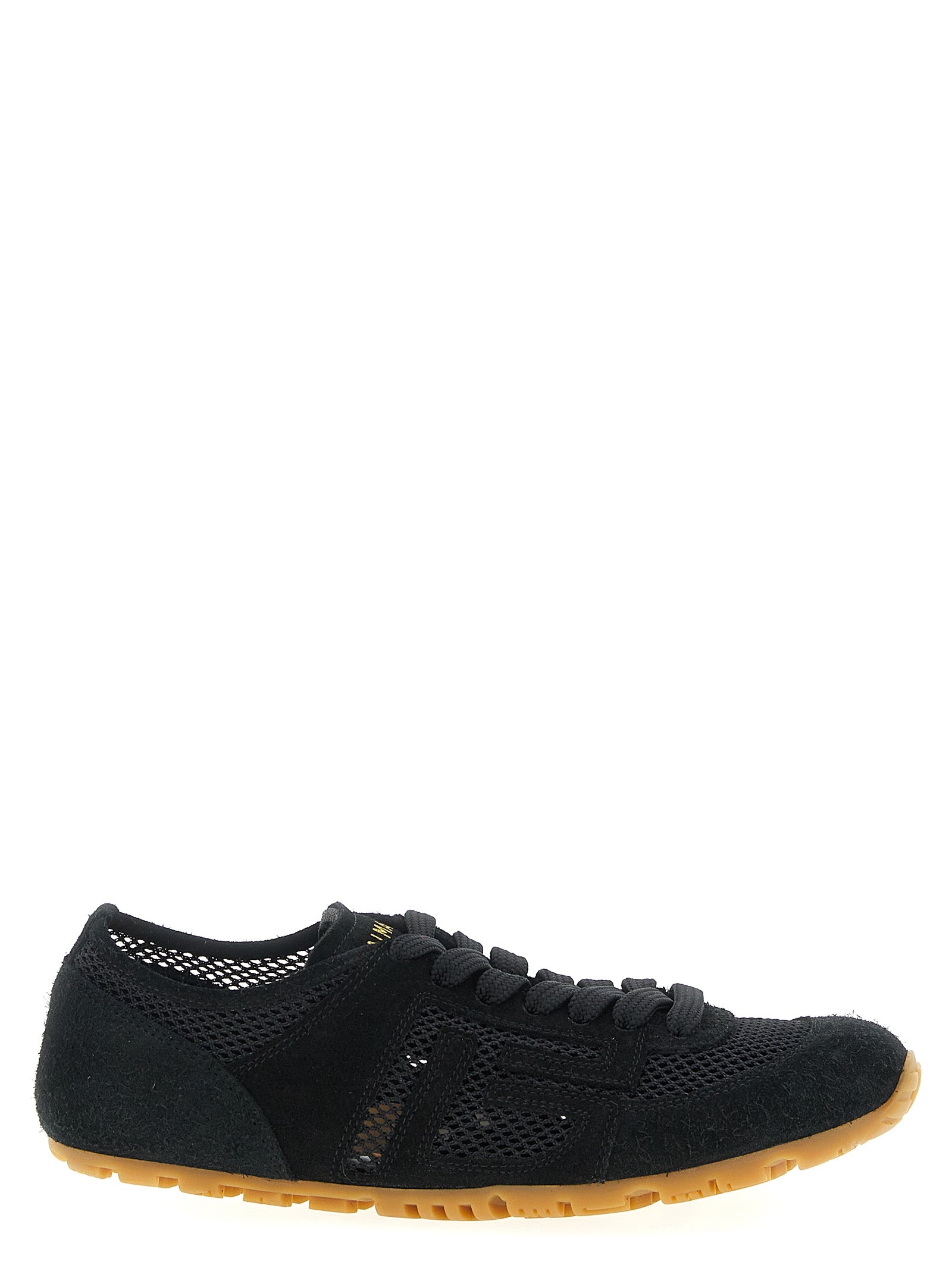 Balmain Schwarze Kalbsleder-Sneaker