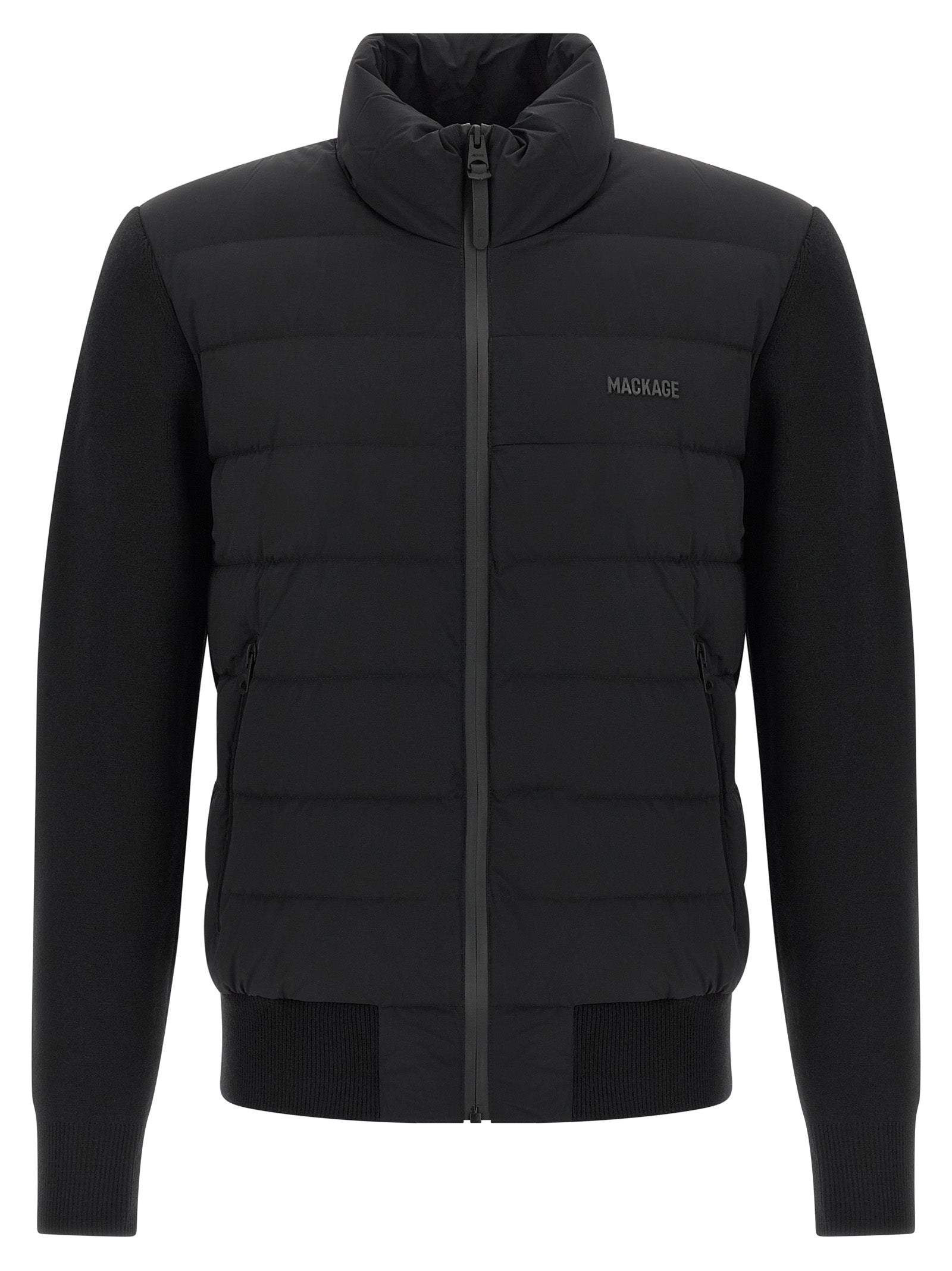 Mackage Blaue Strickjacke aus Nylon