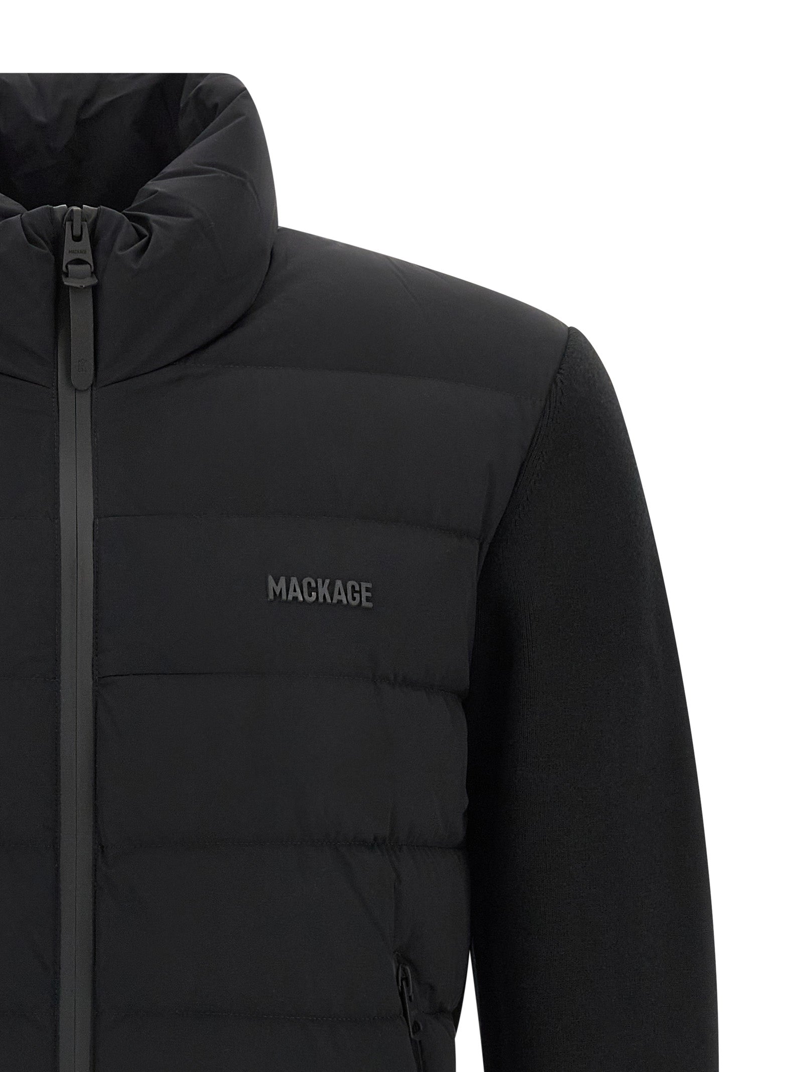 Mackage Blaue Strickjacke aus Nylon