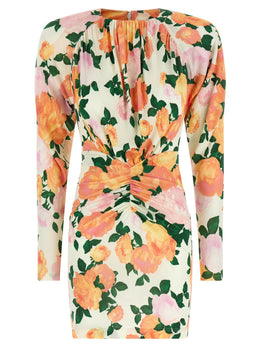 Stella McCartney Kurzes Kleid aus Viskose in Multicolor