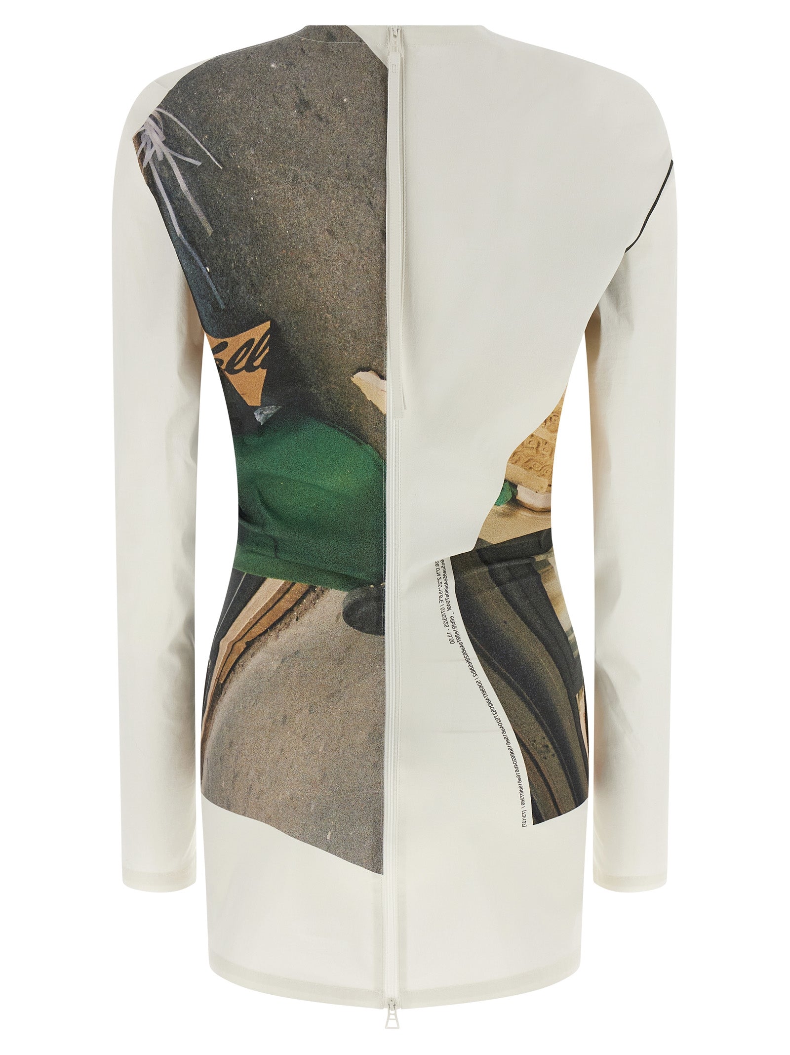 Issey Miyake Weiße Strickjacke aus Polyamid