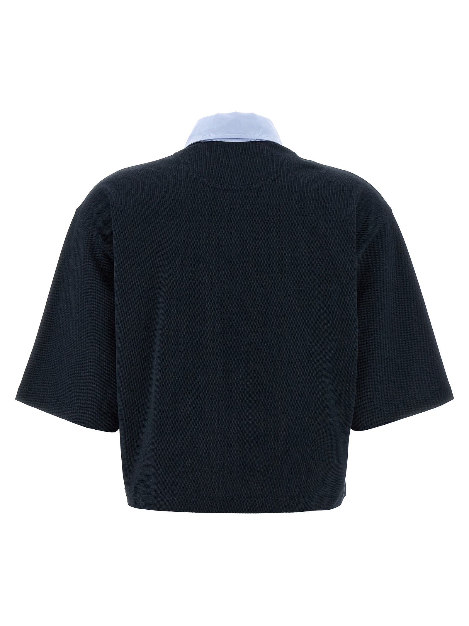 Stella McCartney Blaues Baumwoll-Polohemd