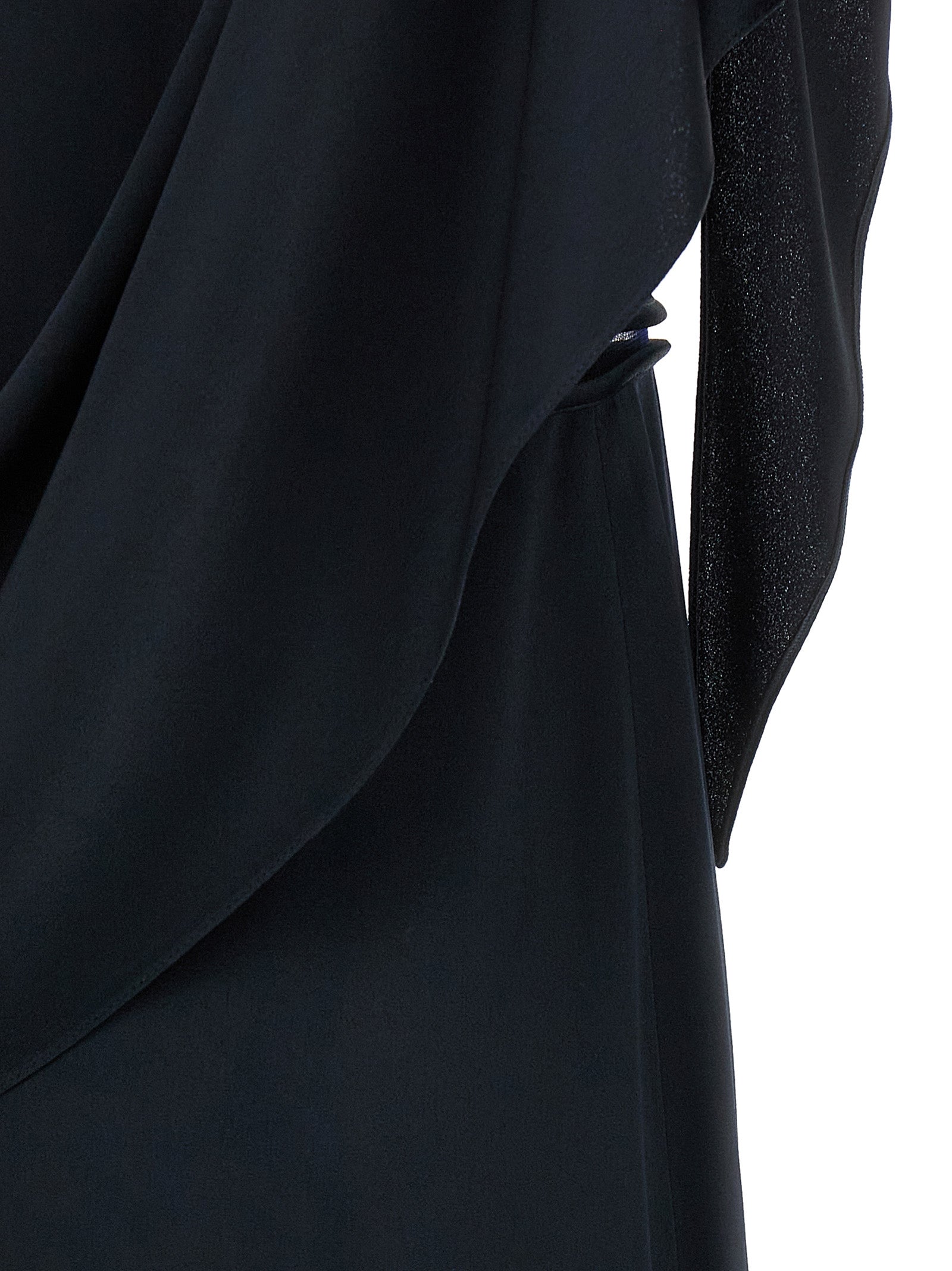Fabiana Filippi Blaues Viskose-Midi-Kleid