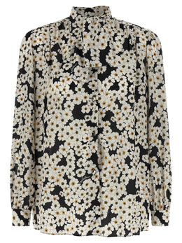 Valentino Garavani Zweifarbige Seidenbluse