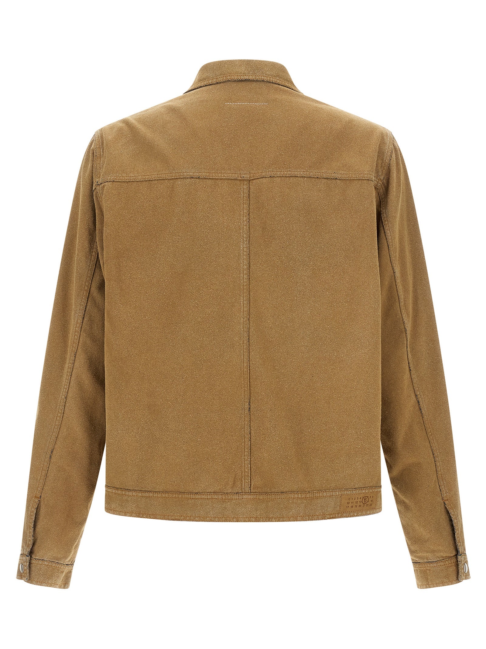 MM6 Maison Margiela Beige Cotton Denim Jacket