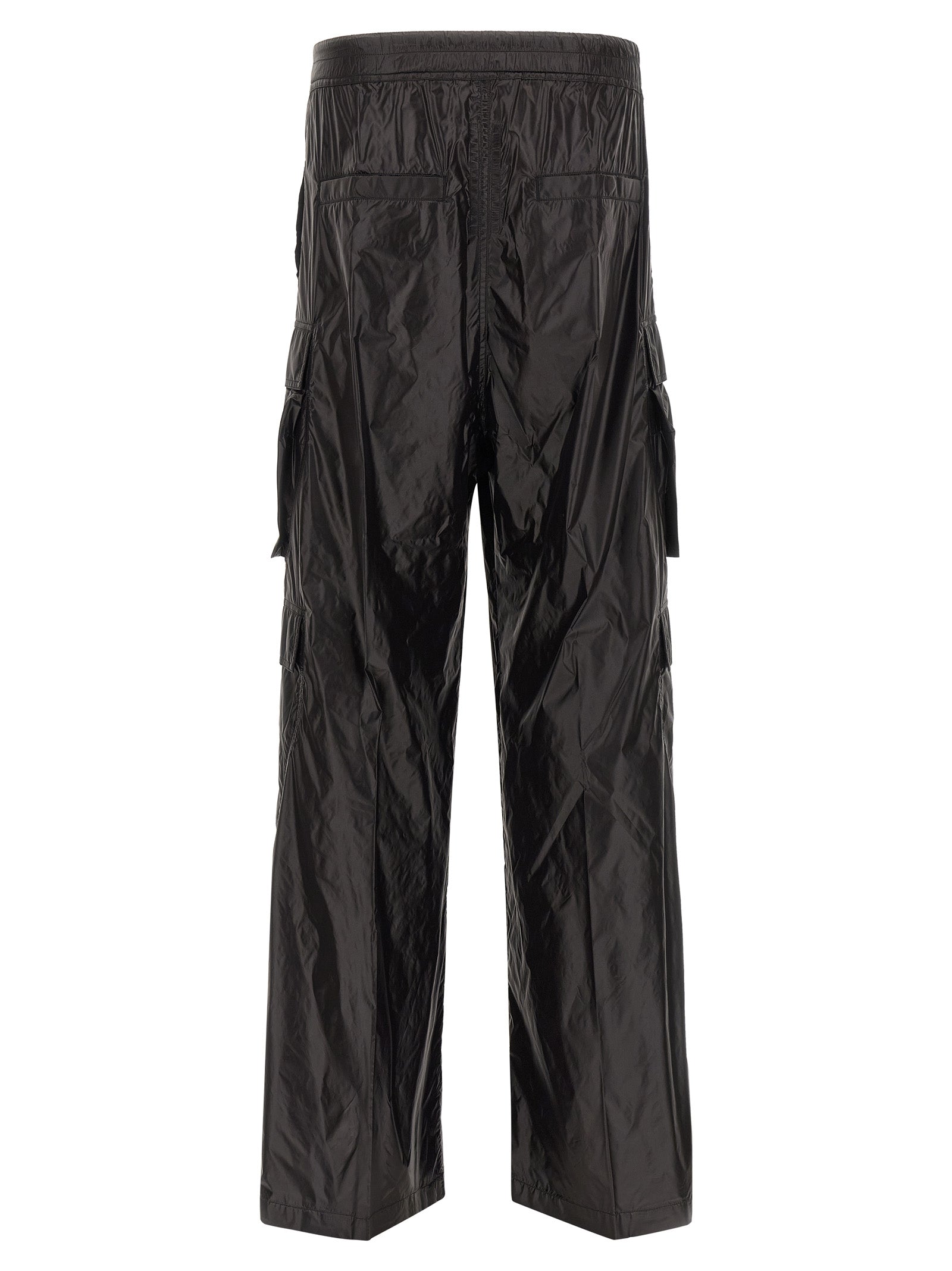 Rick Owens Schwarze Cargohose aus Nylon