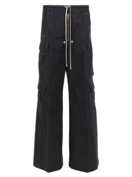 Rick Owens Schwarze Cargo-Hose aus Baumwolle