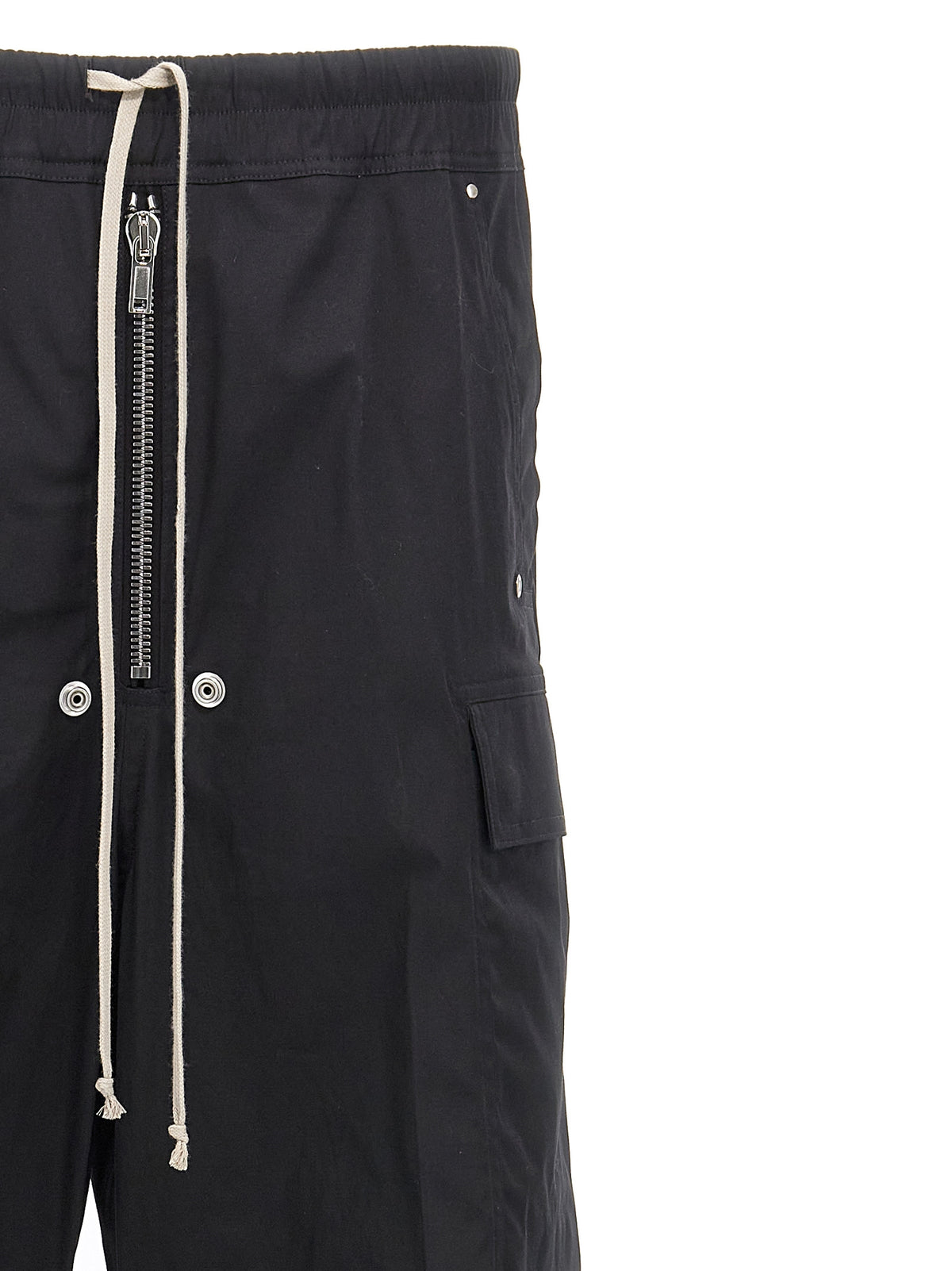 Rick Owens Schwarze Cargo-Hose aus Baumwolle