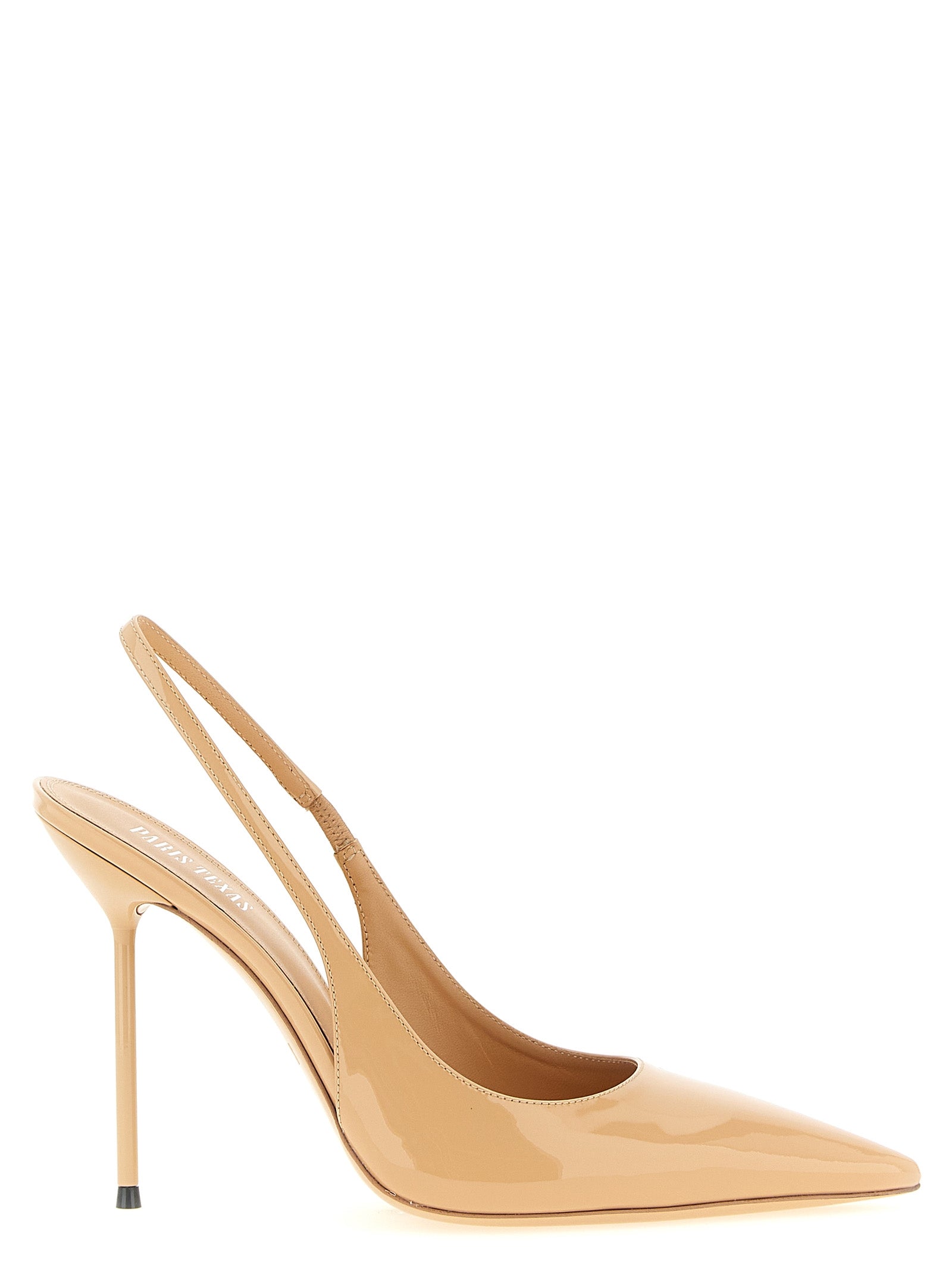 Paris Texas Beige Kalbsleder Pumps mit hohem Absatz