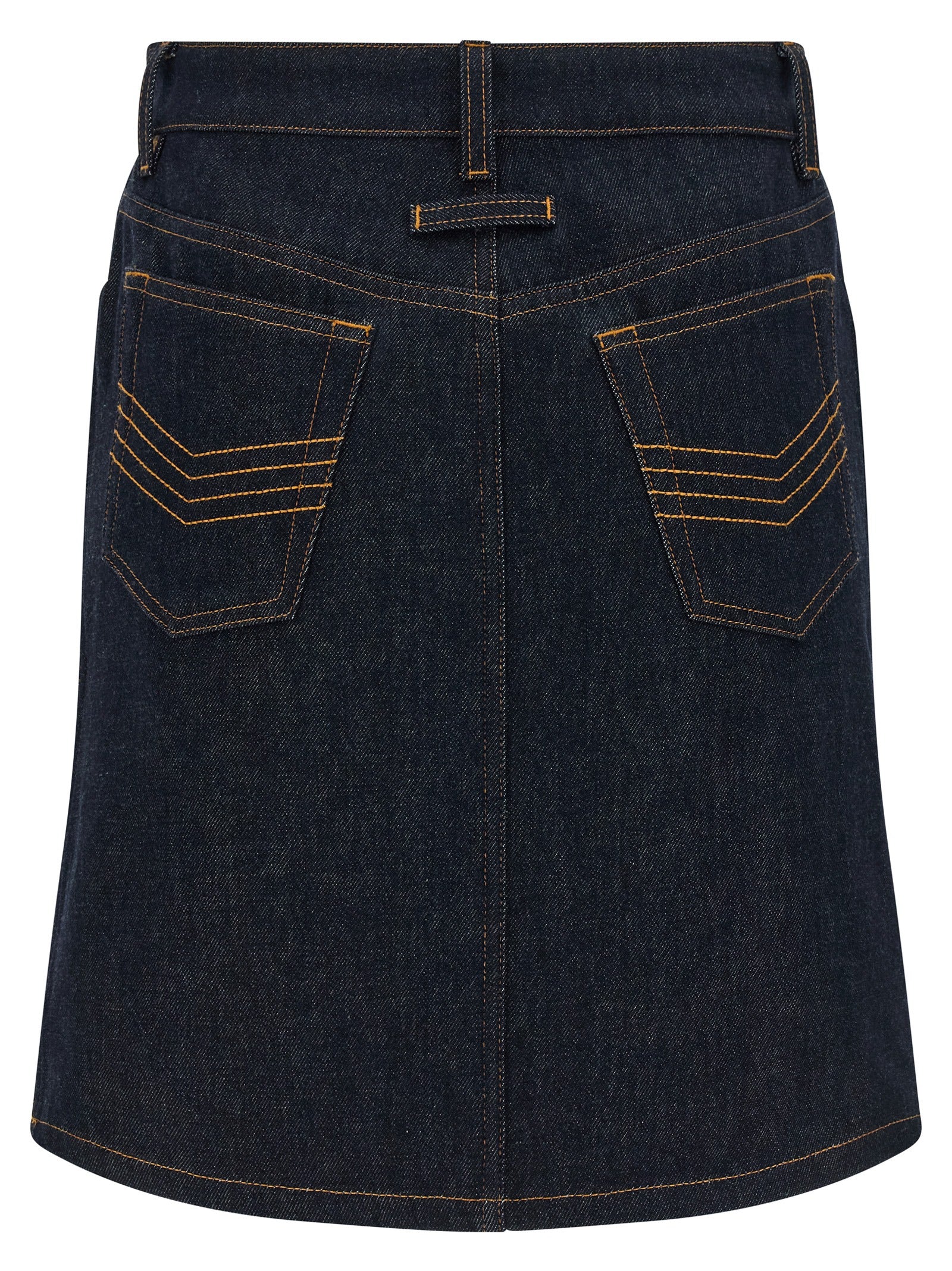 Jean Paul Gaultier Blauer Baumwoll-Maxirock