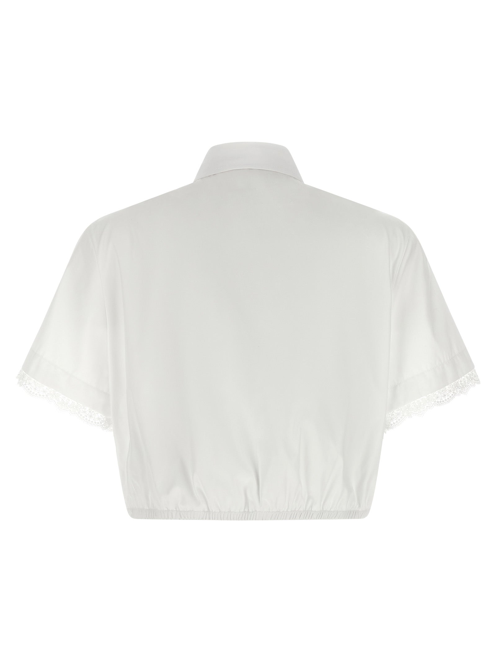Ermanno Scervino Weiße Baumwollbluse