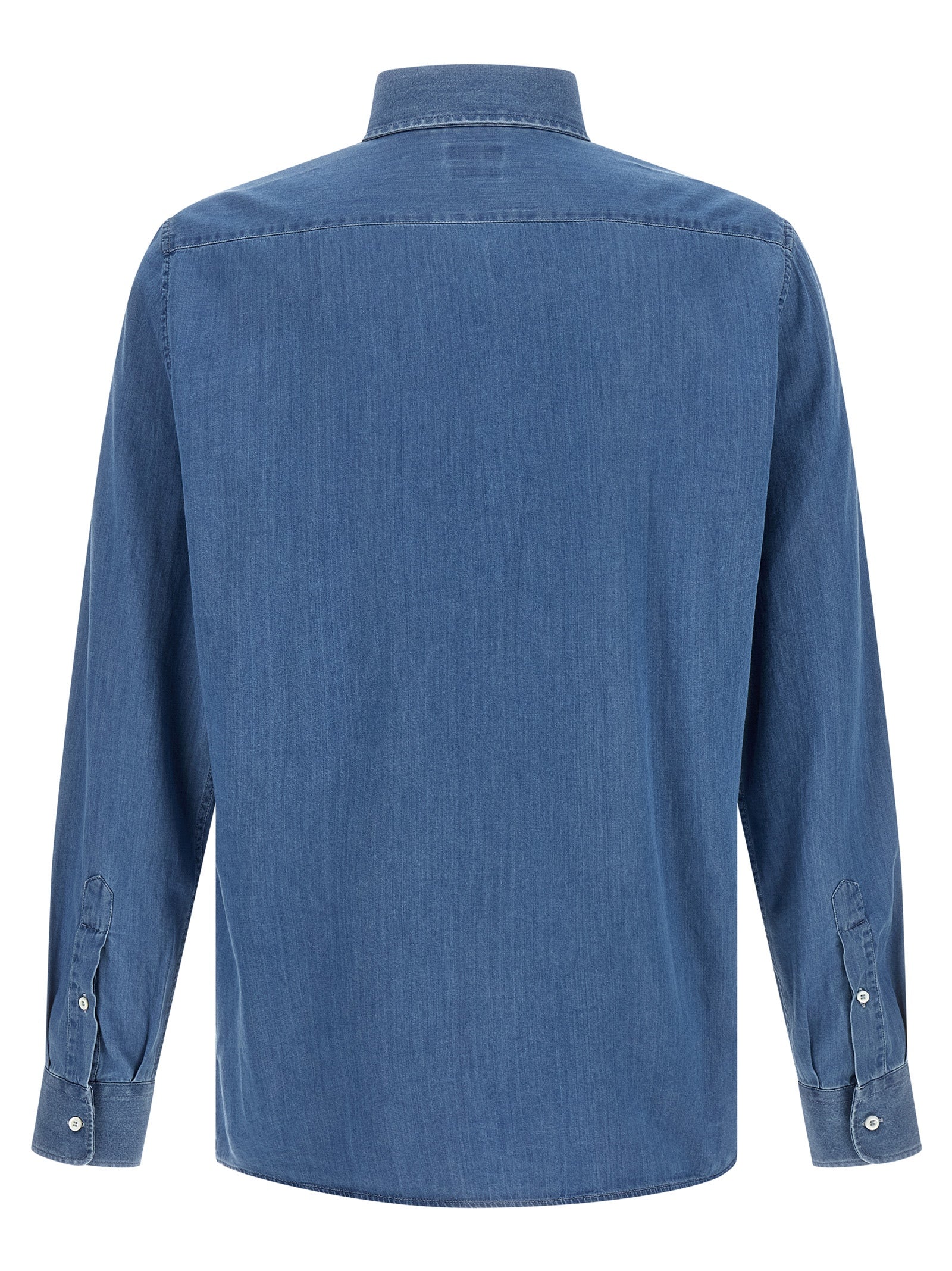 Brunello Cucinelli Blaue Baumwollbluse