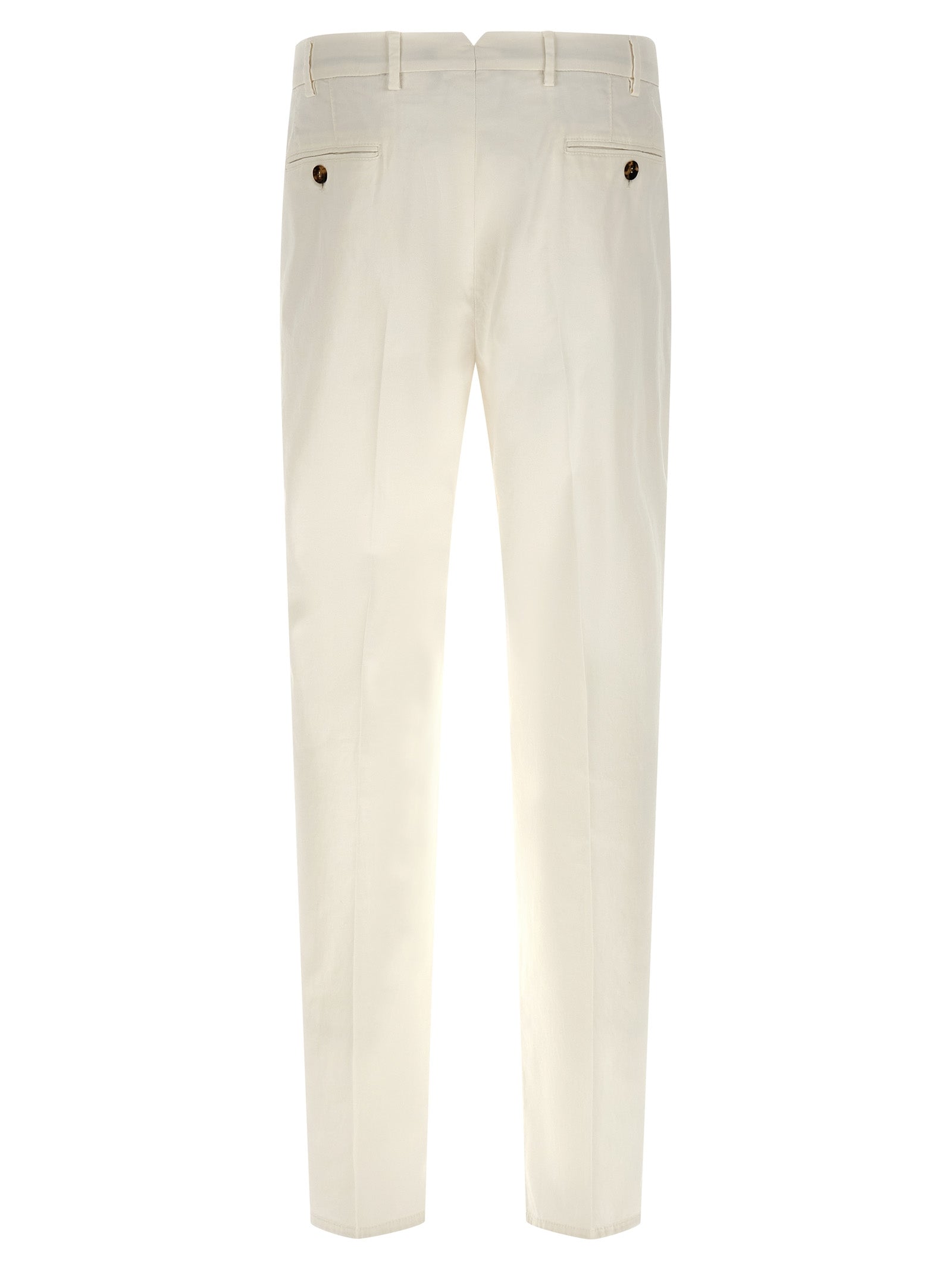 Brunello Cucinelli Weiße Baumwollhose im Casual-Look