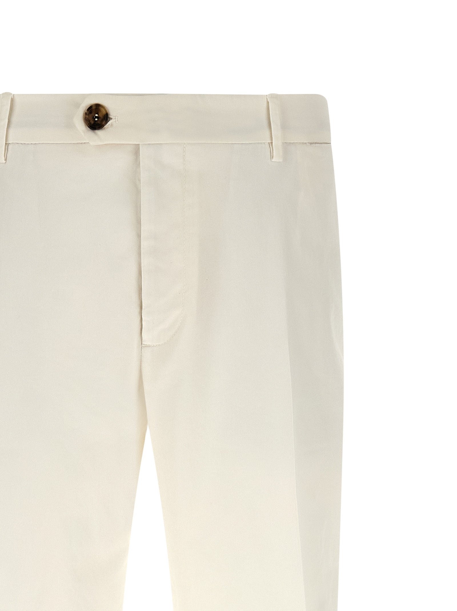 Brunello Cucinelli Weiße Baumwollhose im Casual-Look