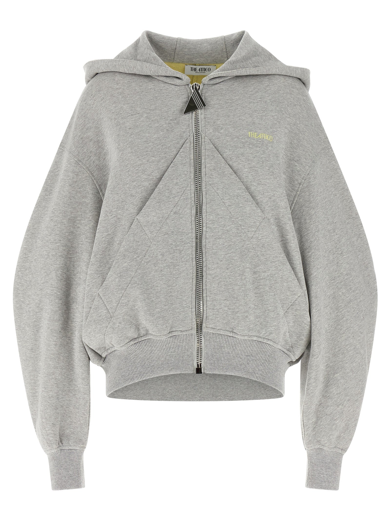 The Attico Grauer Baumwollpullover