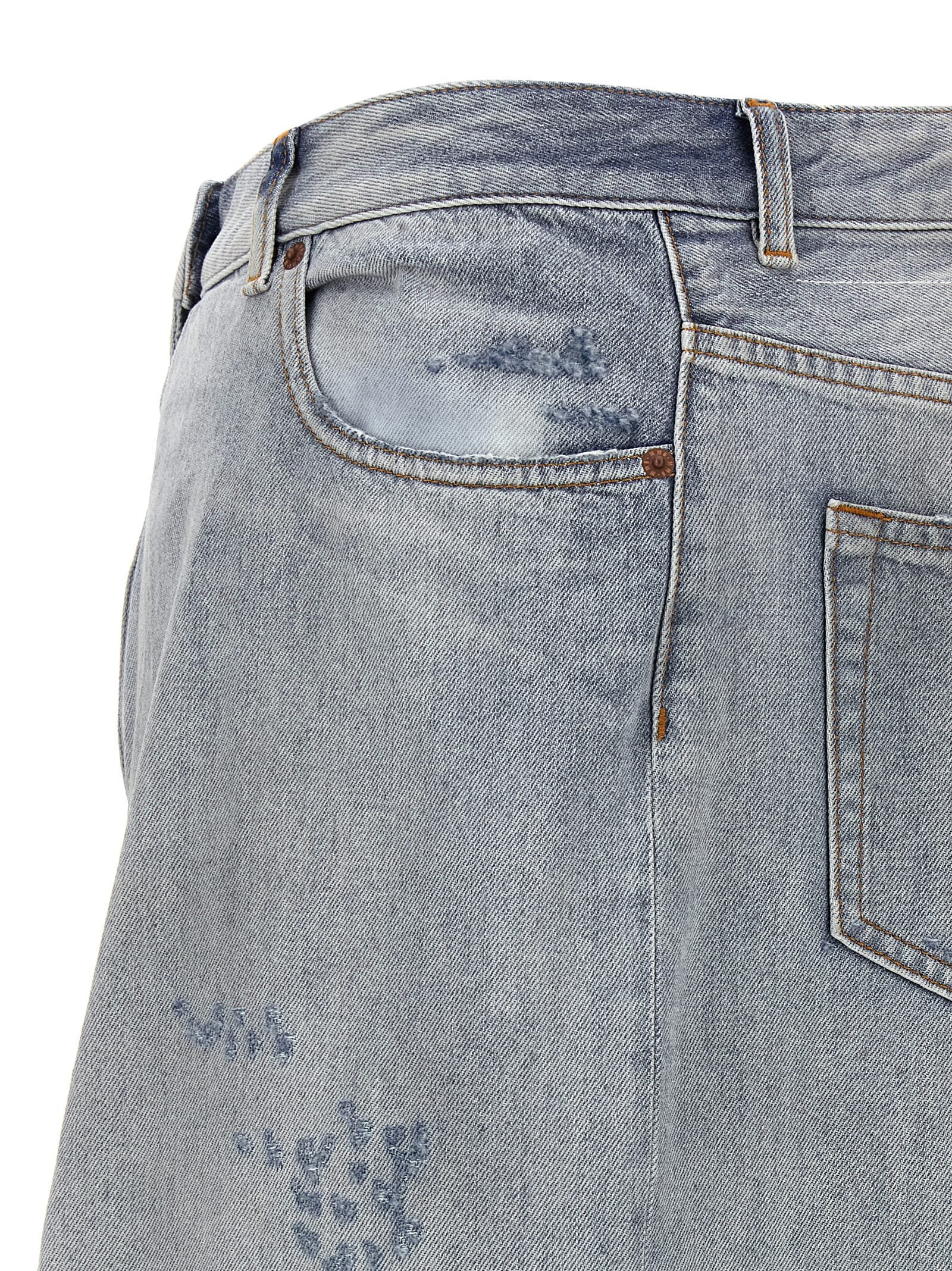 MM6 Maison Margiela Blaue Baumwoll-Minirock