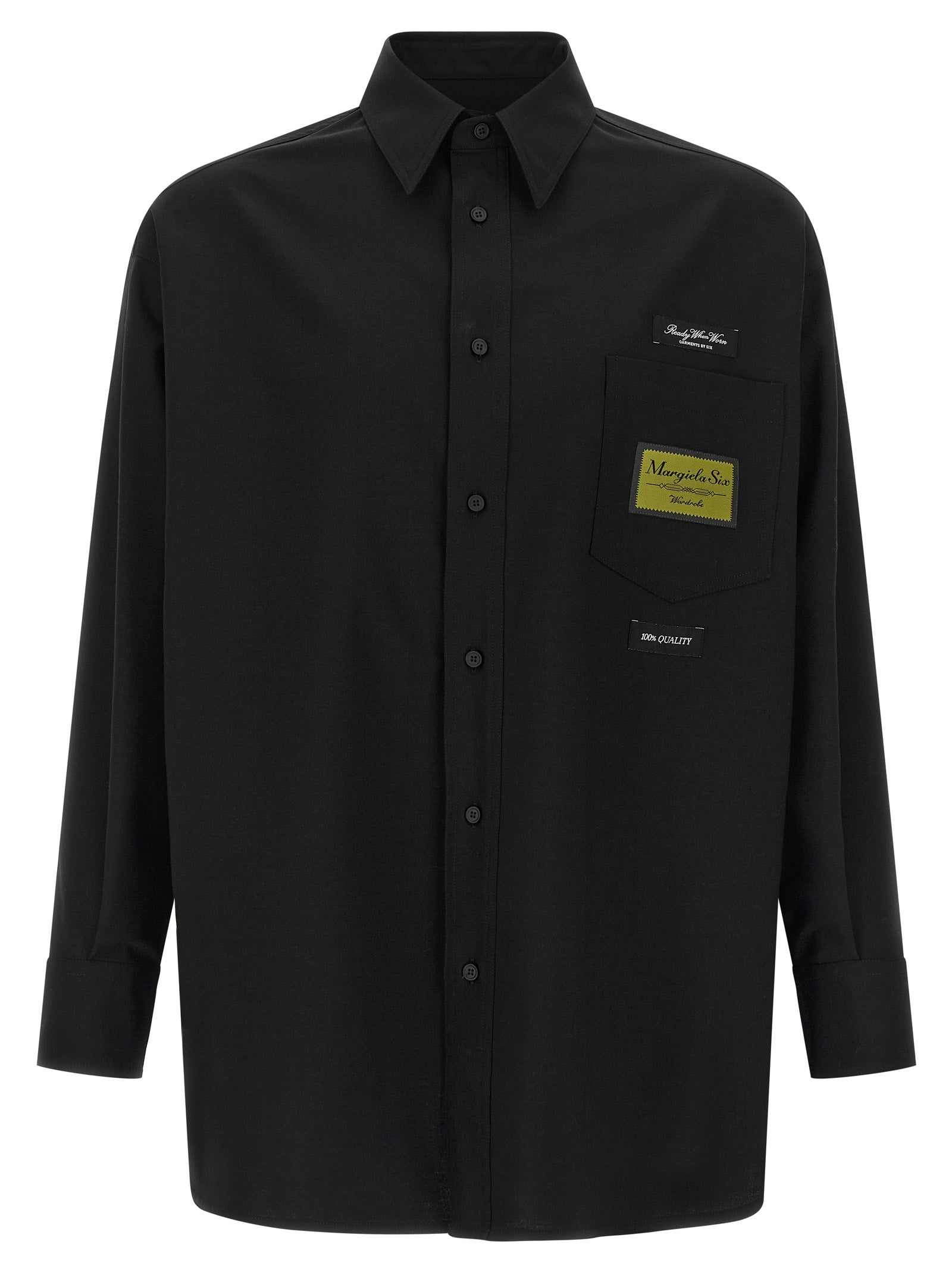 MM6 Maison Margiela Schwarze Bluse aus Polyester