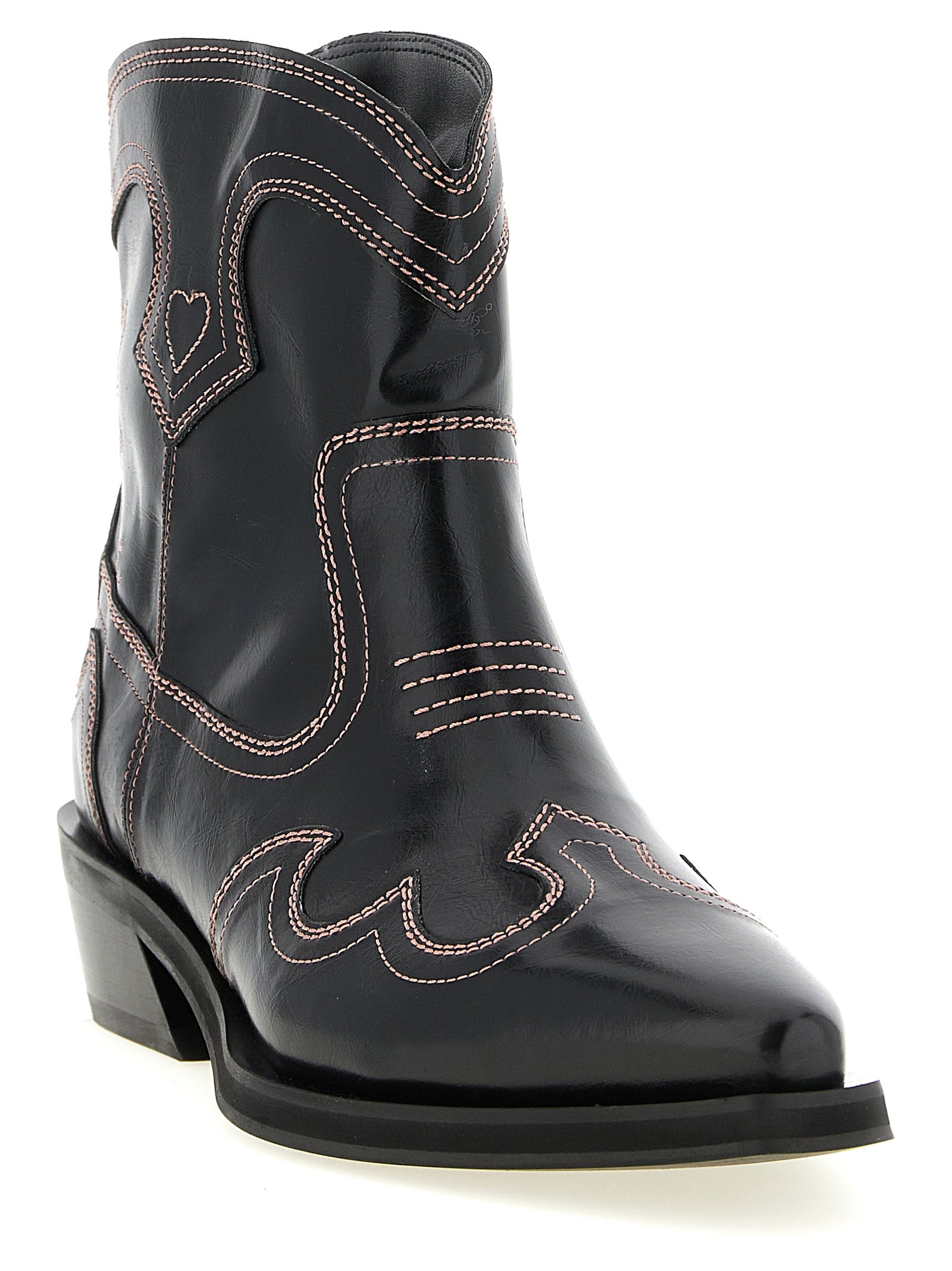 Ganni Schwarze Chelsea Boots aus Polyethylen
