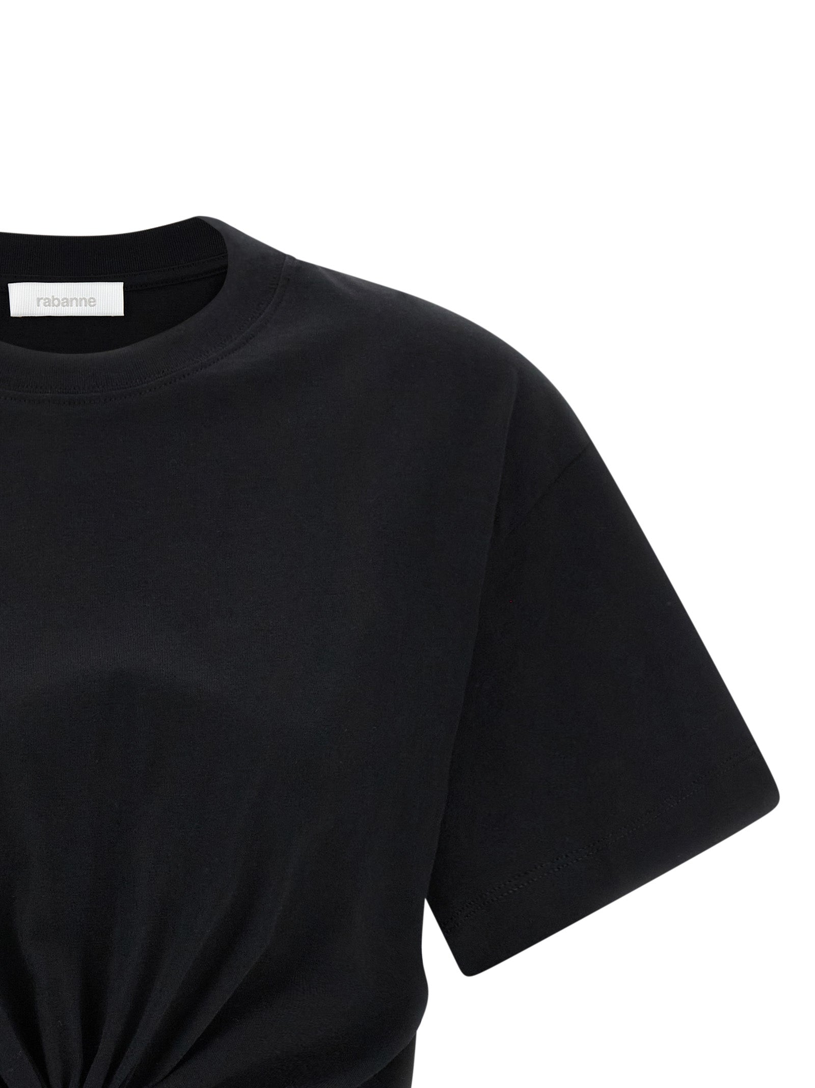 Paco Rabanne Schwarzes Baumwoll-T-Shirt