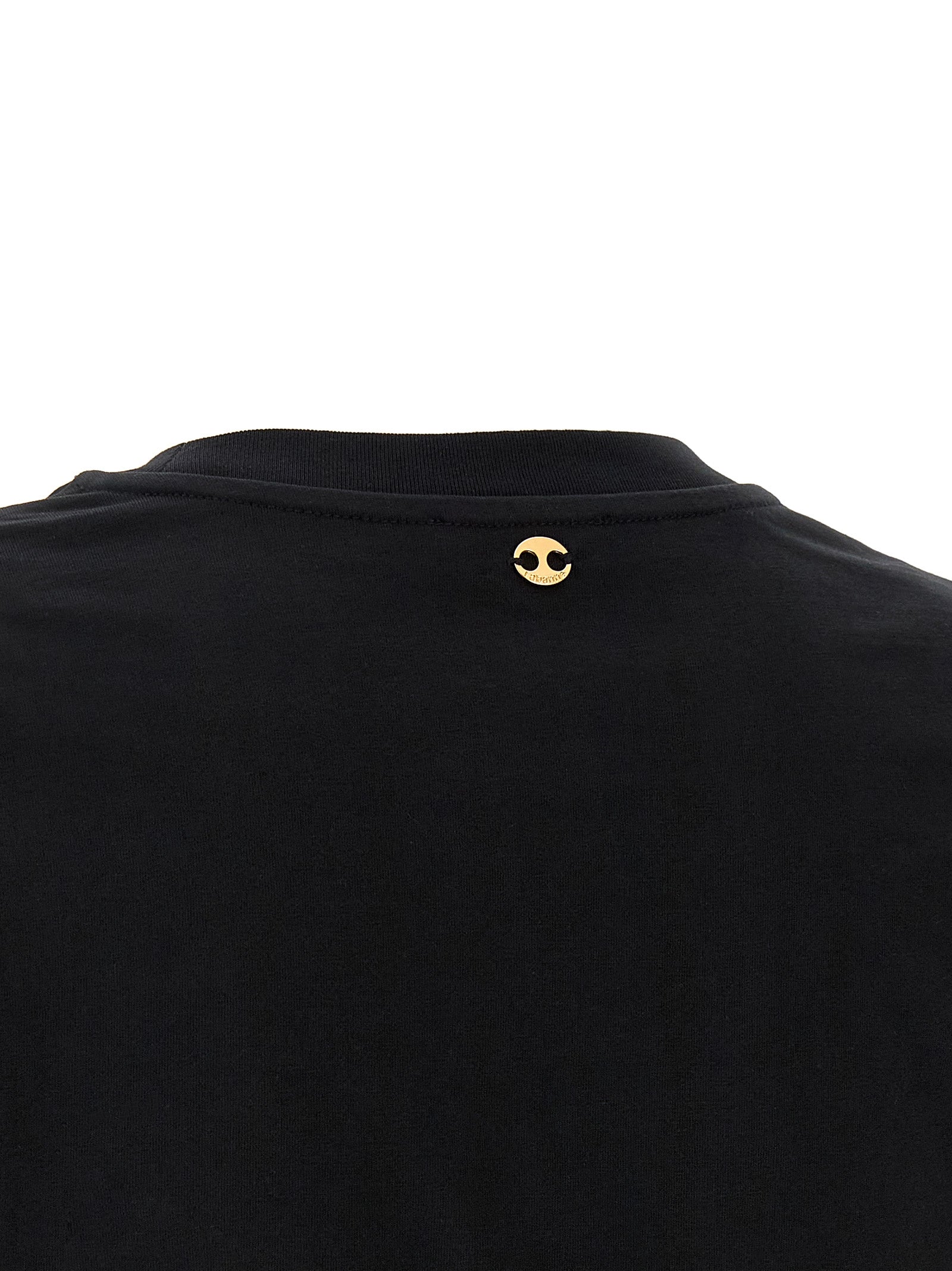 Paco Rabanne Schwarzes Baumwoll-T-Shirt