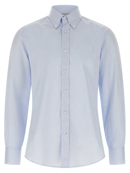 Brunello Cucinelli Blaue Baumwollbluse