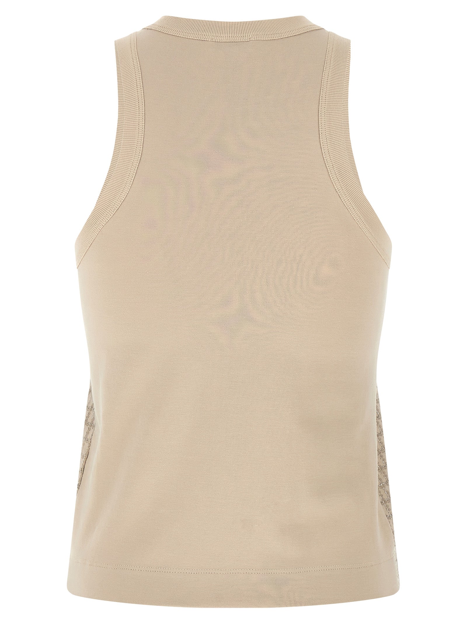 Brunello Cucinelli Beige Baumwoll-Tanktops