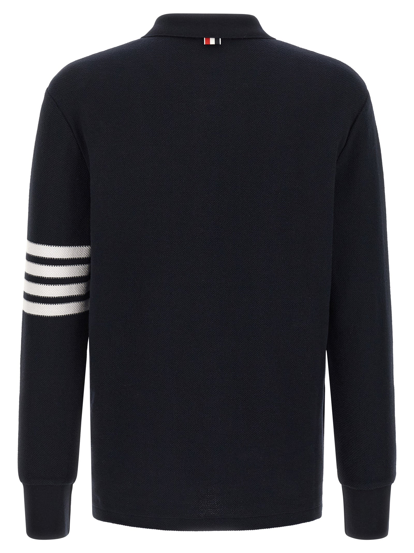 Thom Browne Blaues Baumwoll-Polohemd