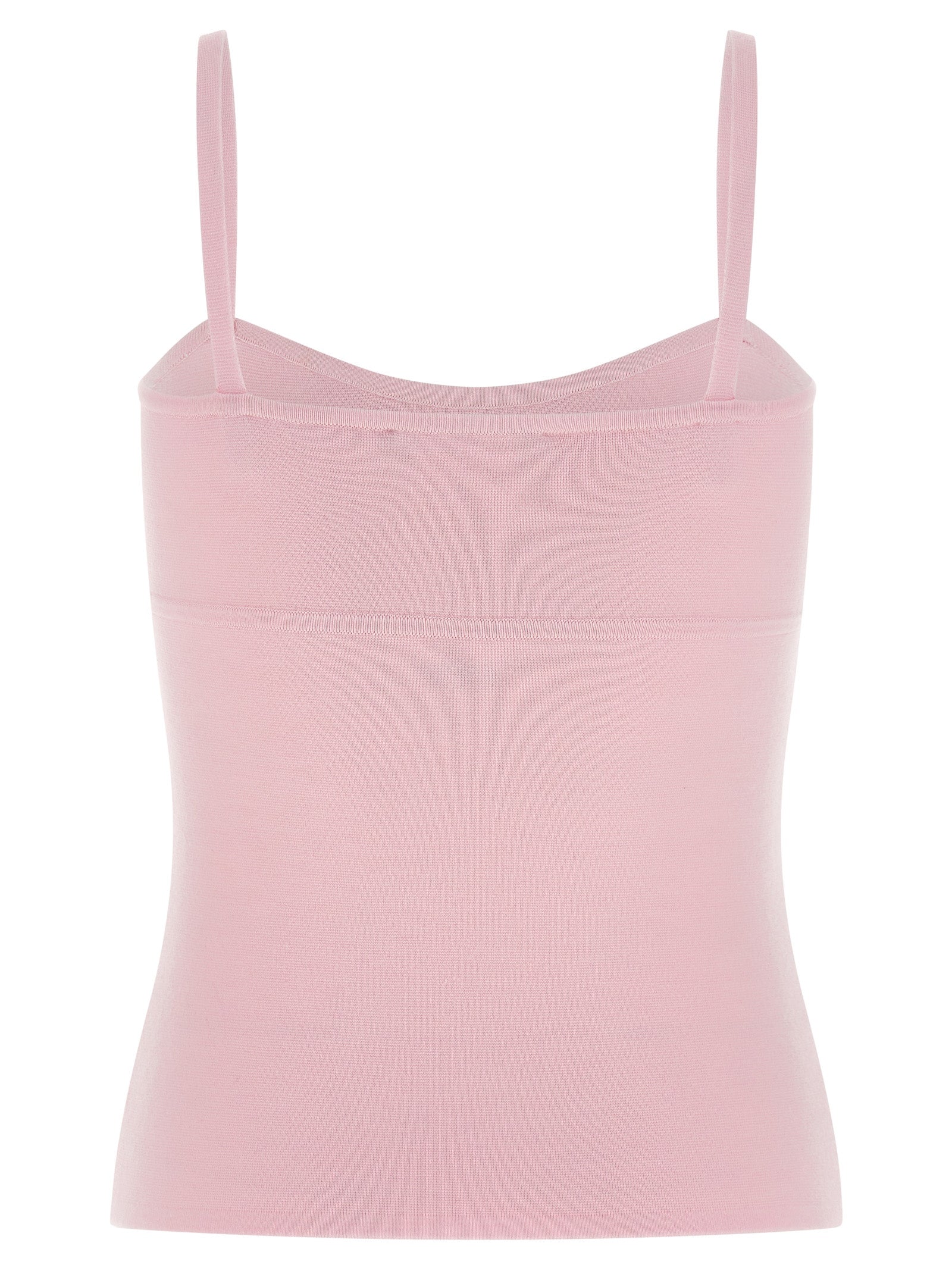 Max Mara Ärmelloses T-Shirt aus mehrfarbiger Schurwolle