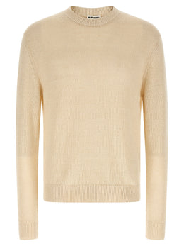 Jil Sander Beige Strickjacke aus Hanf